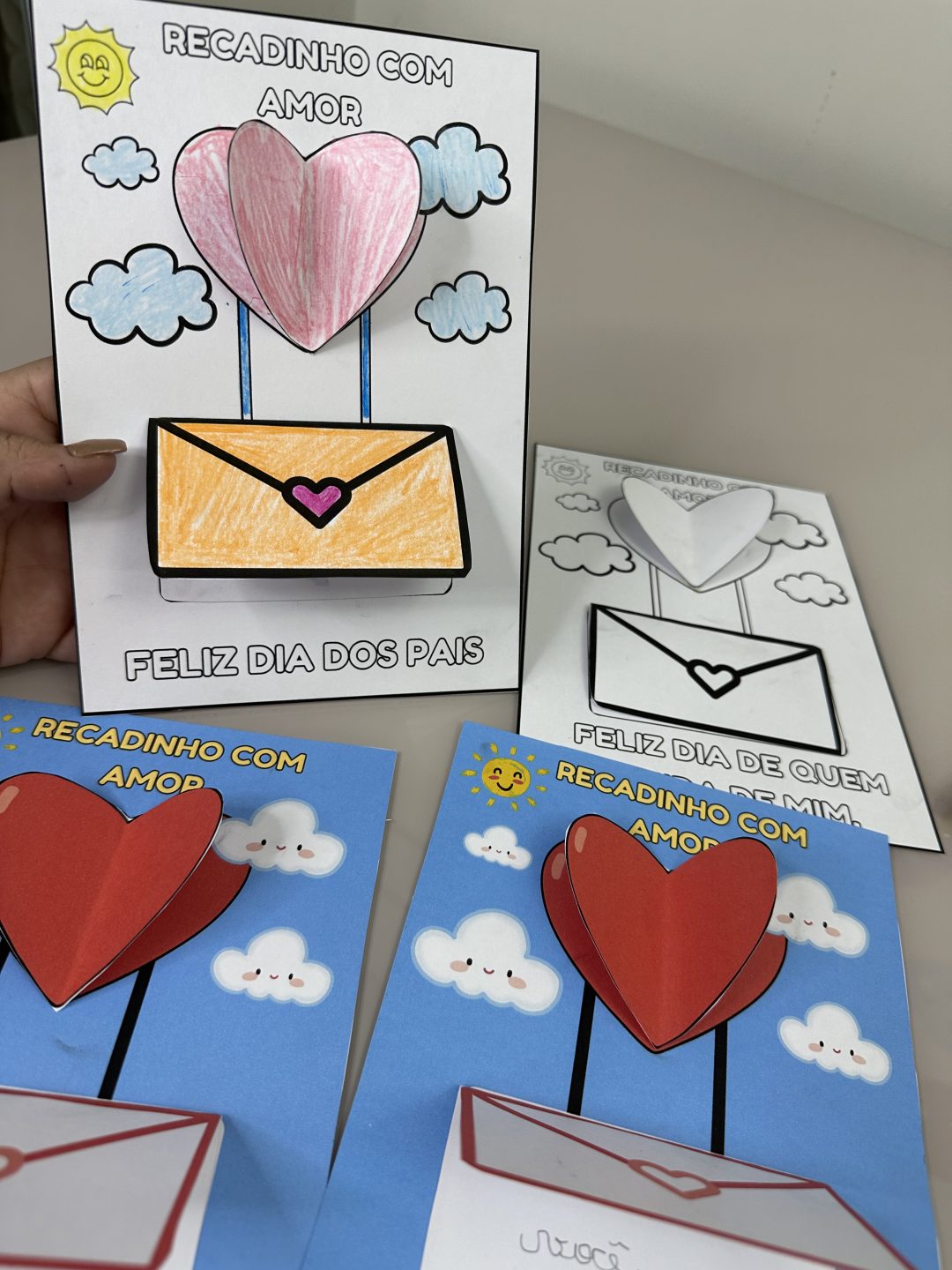 Cartão interativo 3D dia dos pais e quem cuida de mim - Image 4