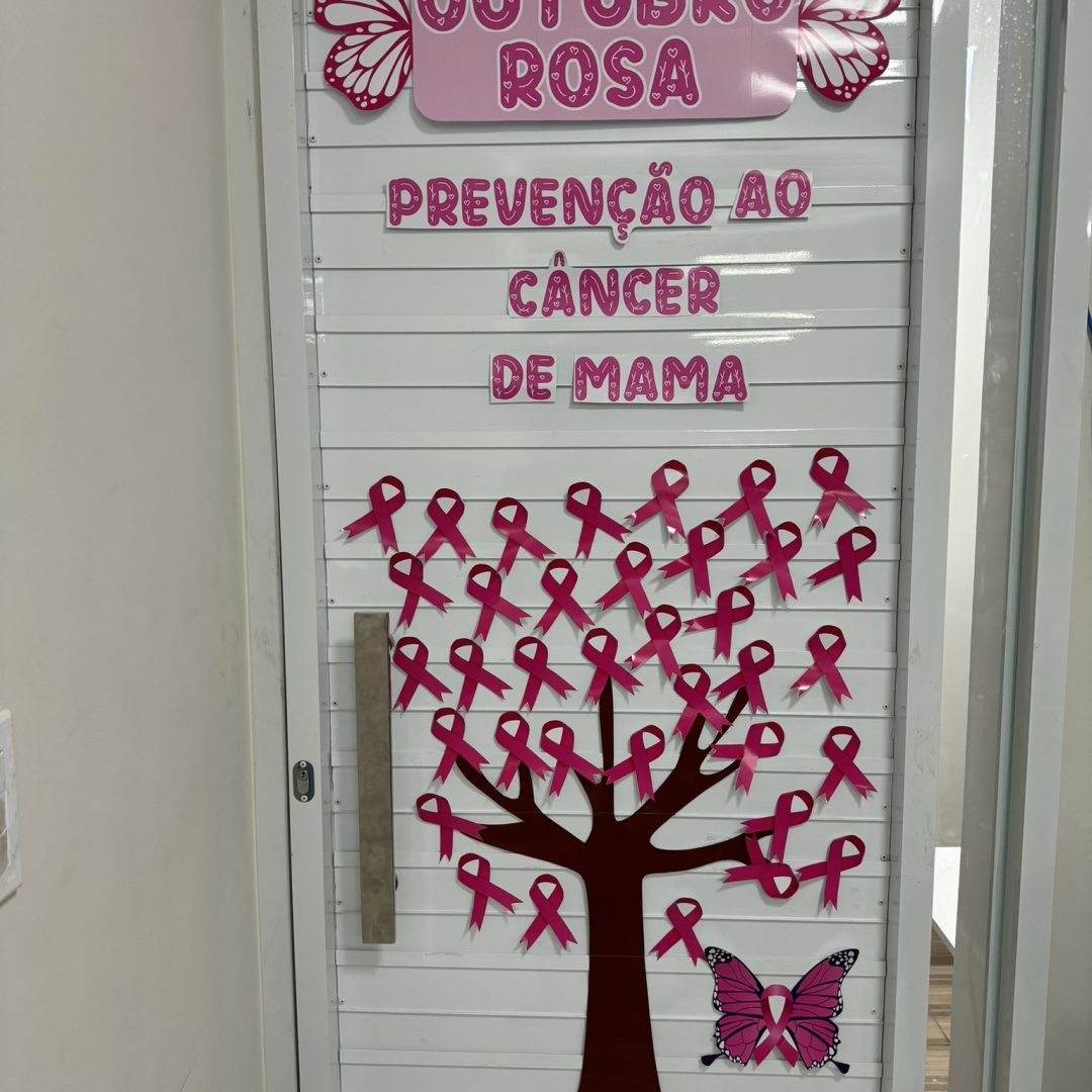 Painel de porta Outubro Rosa