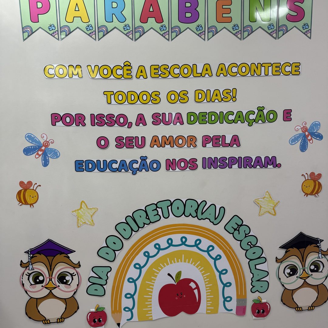 Painel dia do diretor escolar