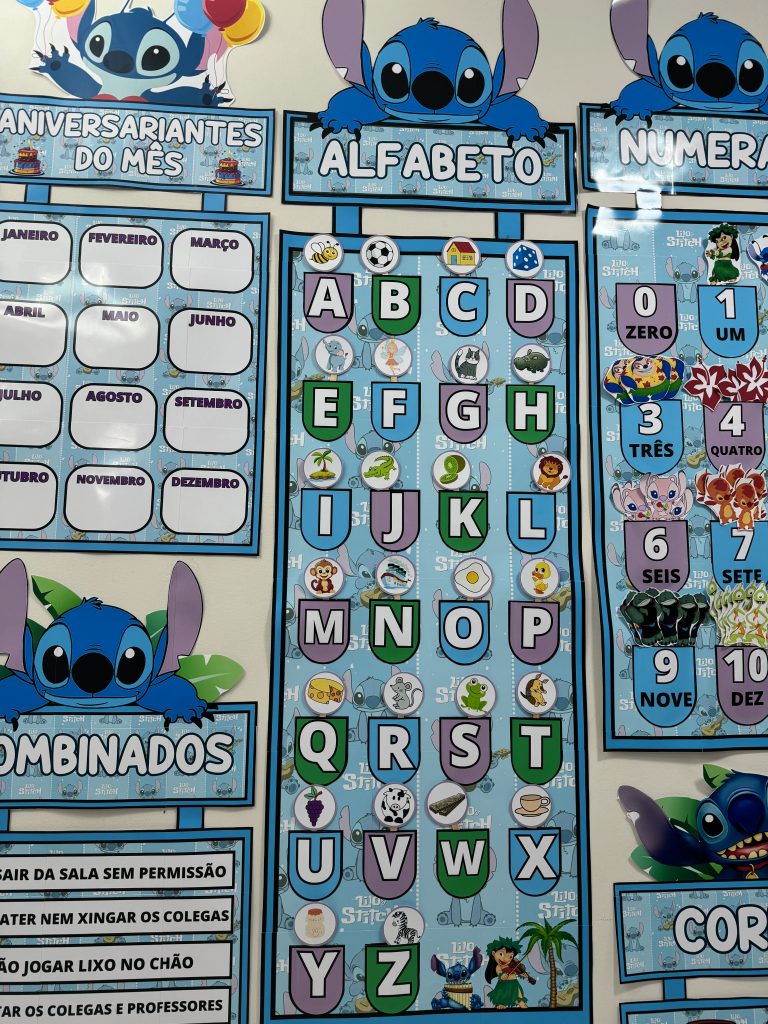 Kit arrumação sala de aula com o tema LILO & STITCH – Intervir cantinho ...