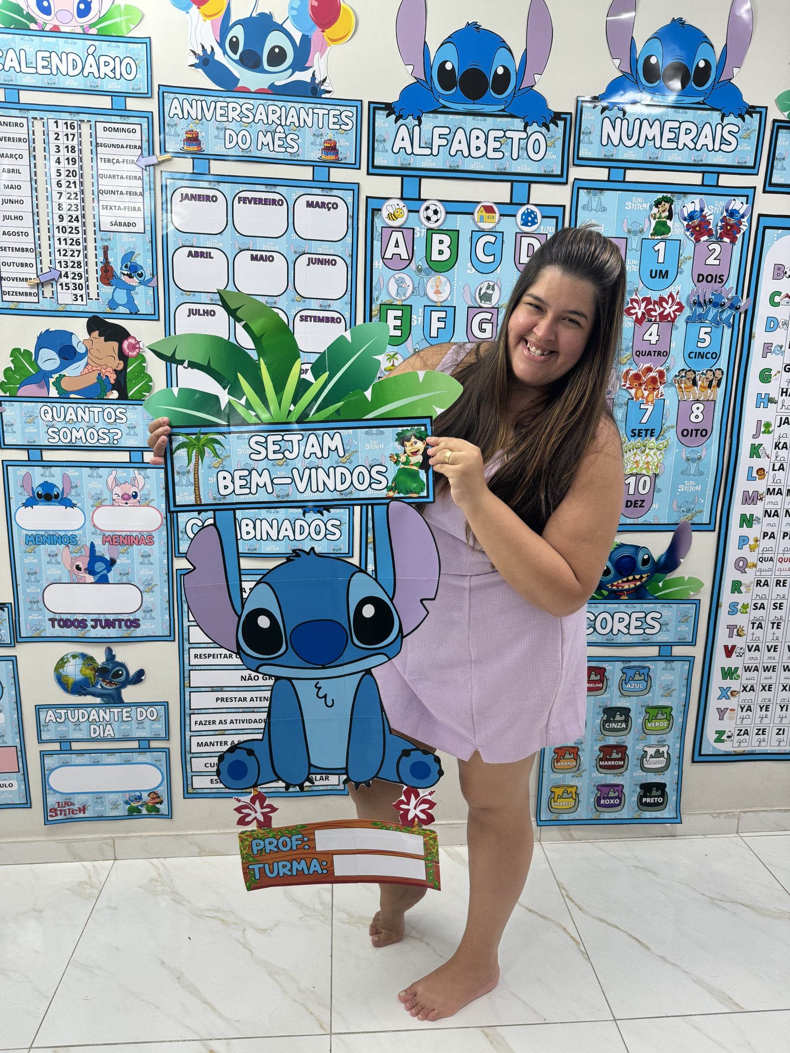 Kit arrumação sala de aula com o tema LILO & STITCH – Intervir cantinho ...