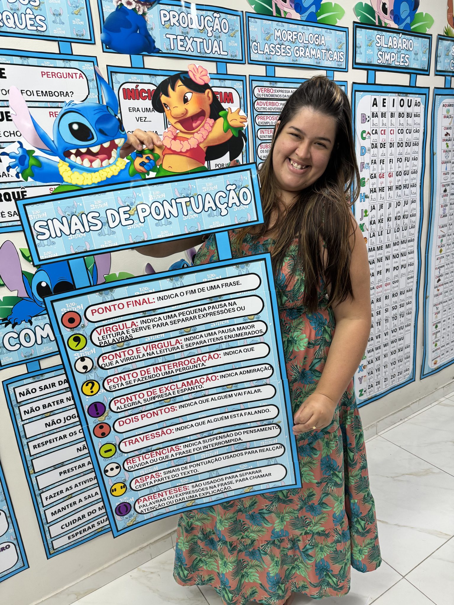 Kit arrumação sala de aula FUNDAMENTAL com o tema LILO & STITCH ...