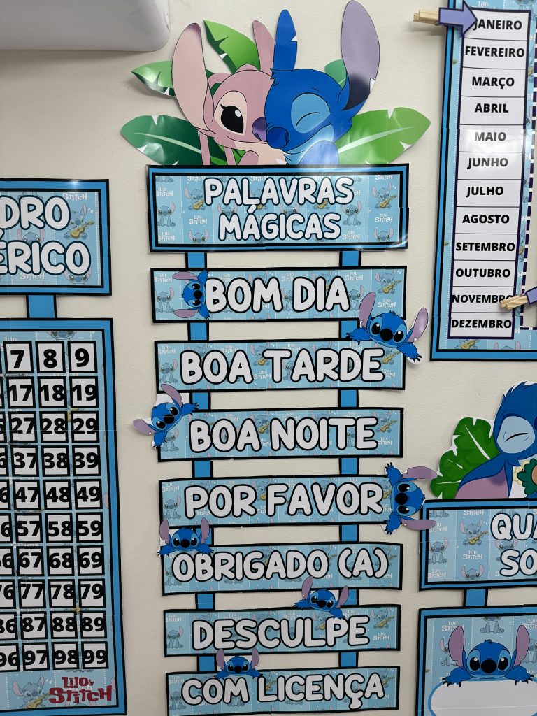 Kit arrumação sala de aula com o tema LILO & STITCH – Intervir cantinho ...