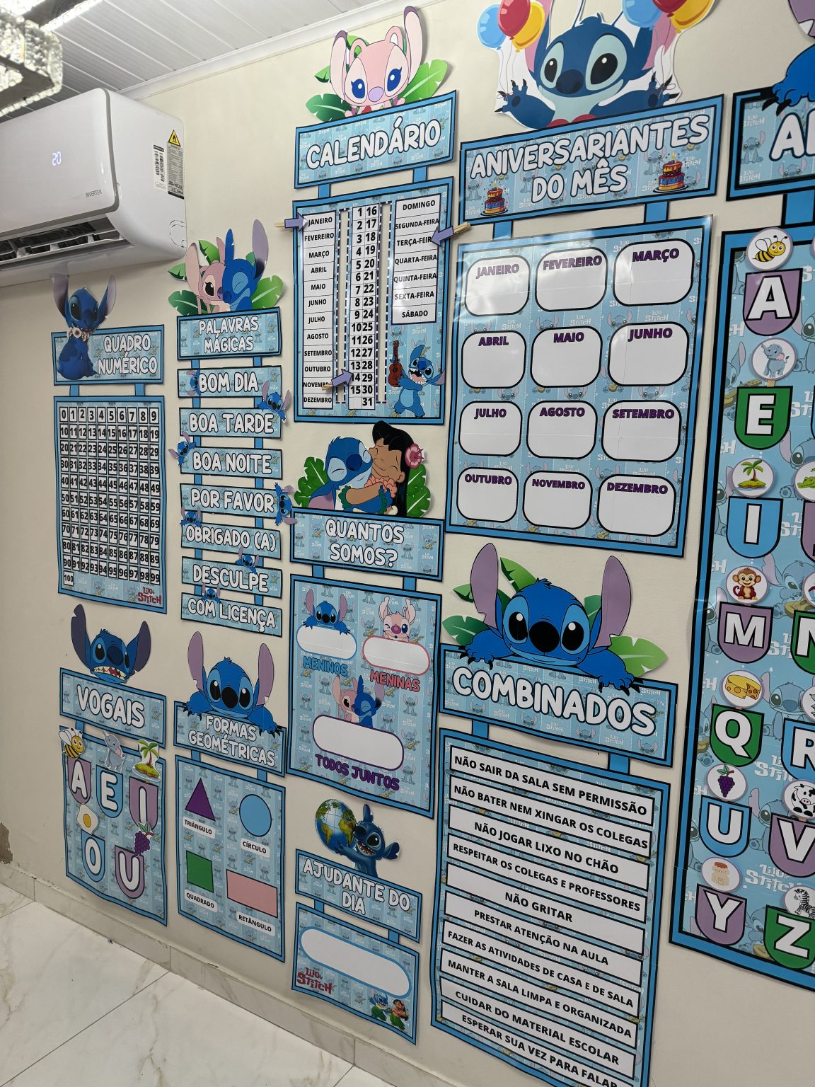 Kit arrumação sala de aula com o tema LILO & STITCH – Intervir cantinho ...