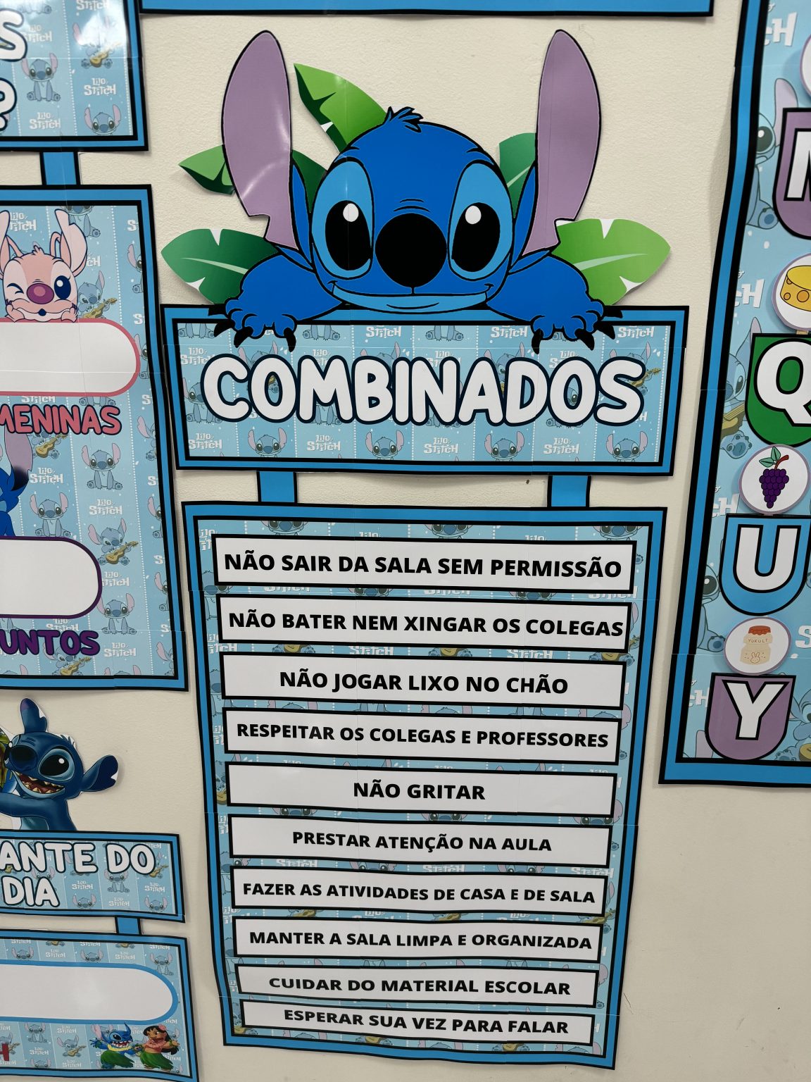 Kit arrumação sala de aula com o tema LILO & STITCH – Intervir cantinho ...