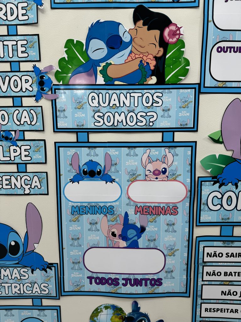 Kit arrumação sala de aula com o tema LILO & STITCH – Intervir cantinho ...