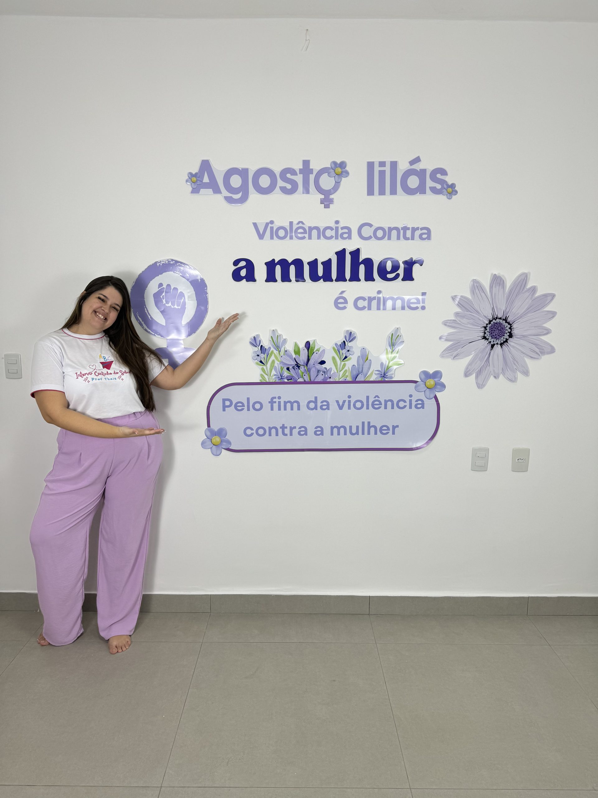 Painel Agosto Lilás