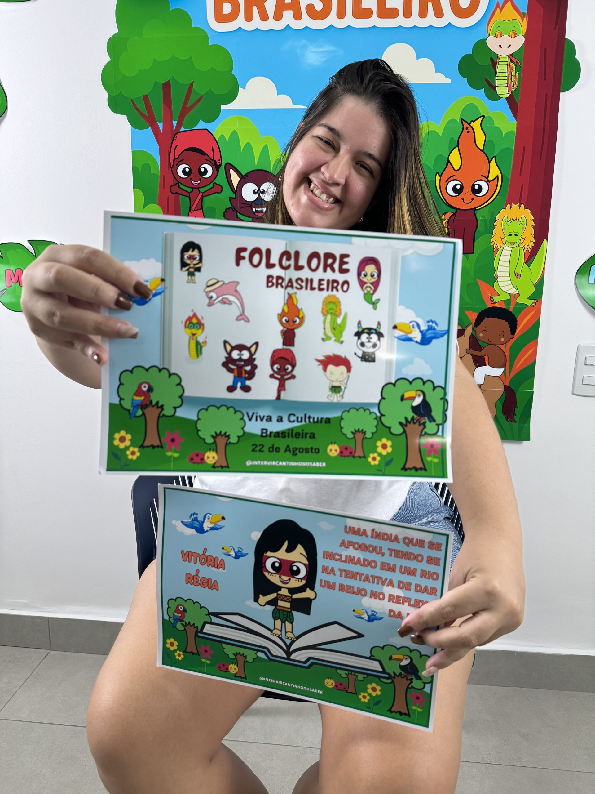 Plaquinhas Personagens do Folclore Brasileiro