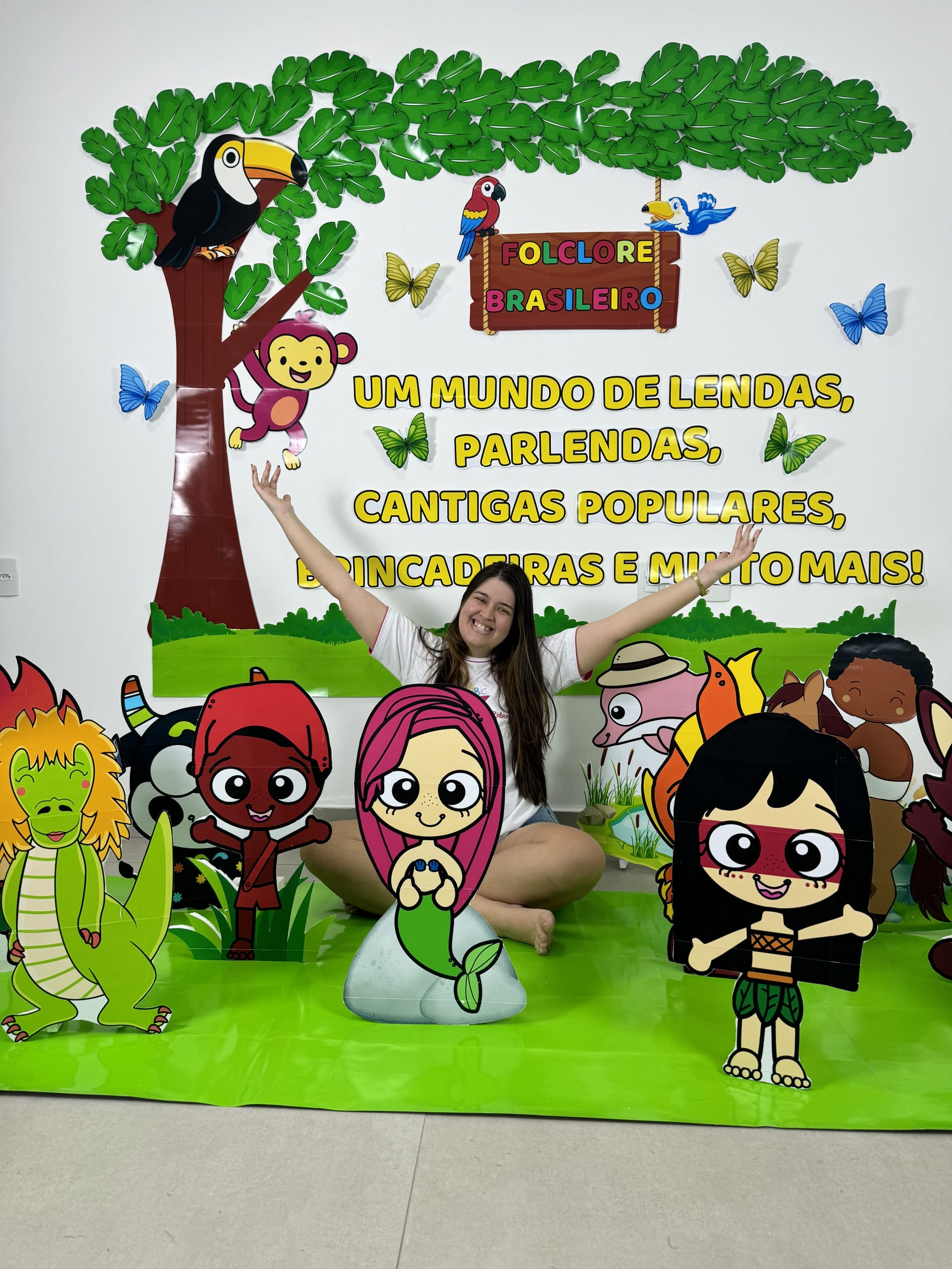 Painel Cenário 3D Folclore Brasileiro.