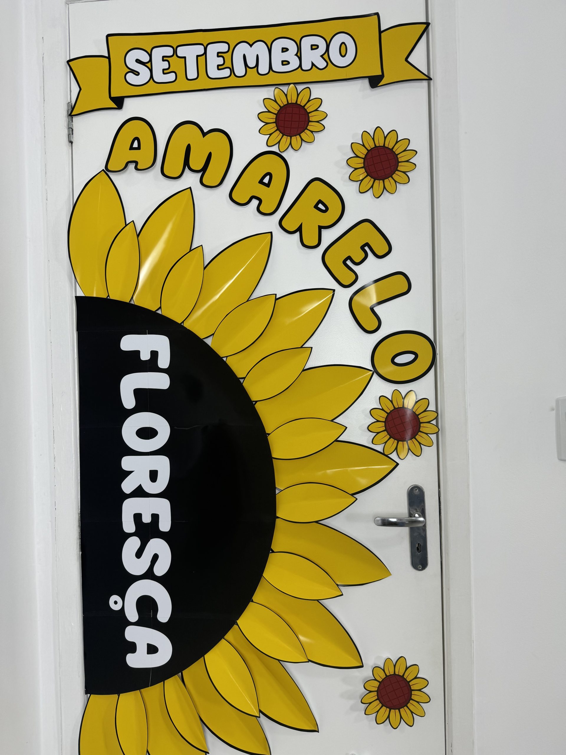 Painel de Porta 3D Setembro Amarelo. Floresça. - Imagem 6