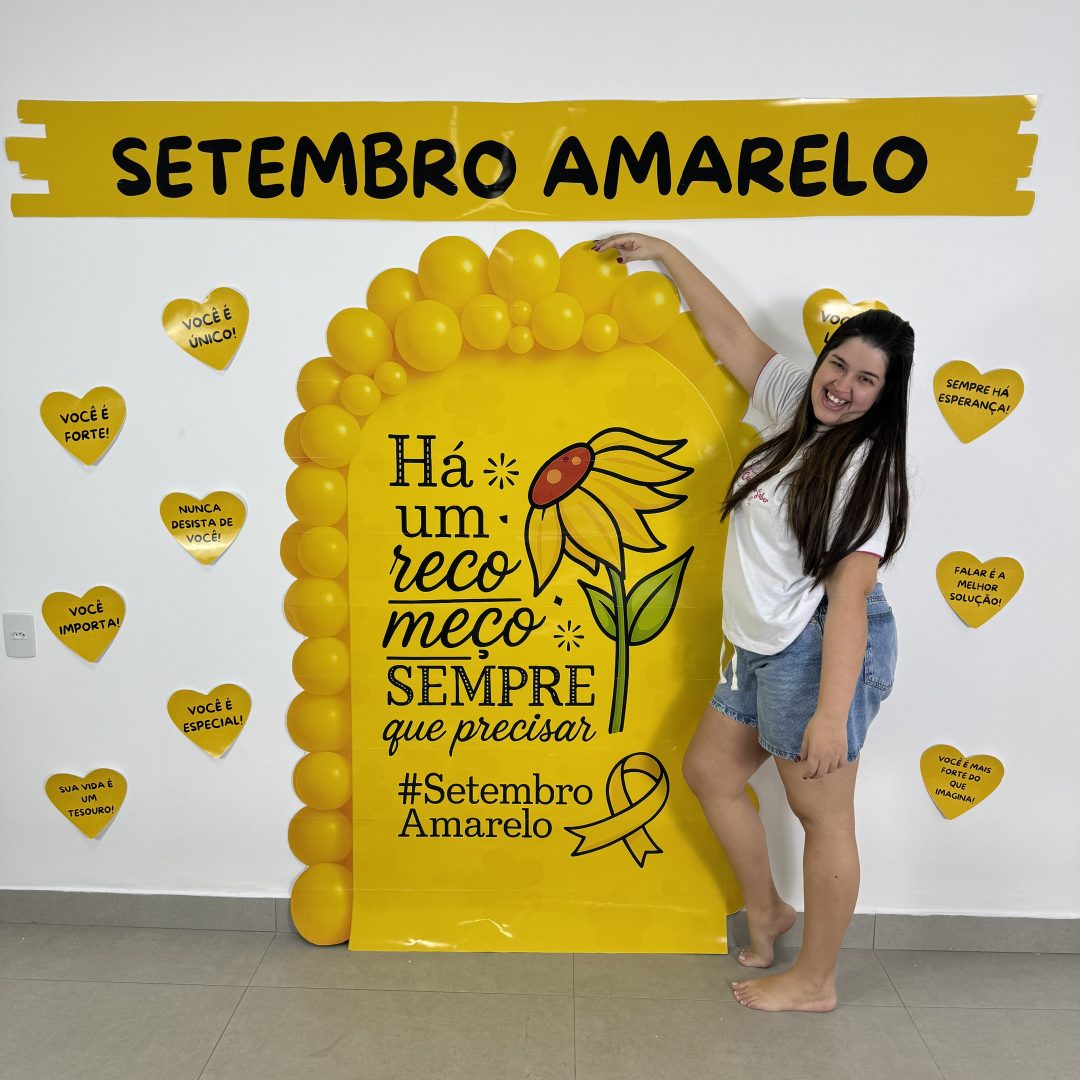 Painel Setembro Amarelo Recomeçar.