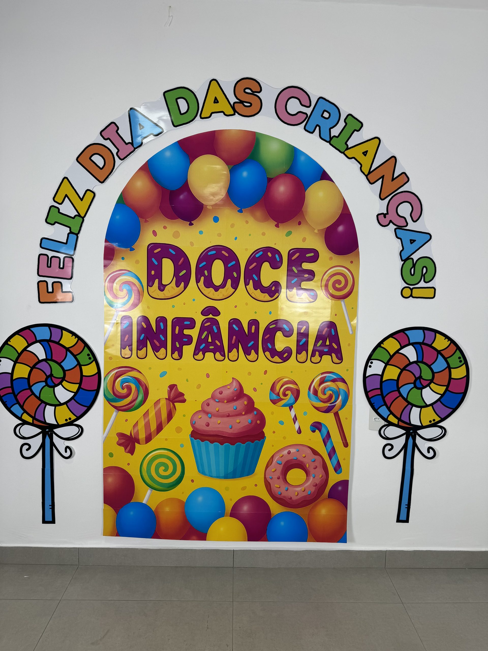 Painel Dia das Crianças Doce Infância 🍭 - Imagem 2