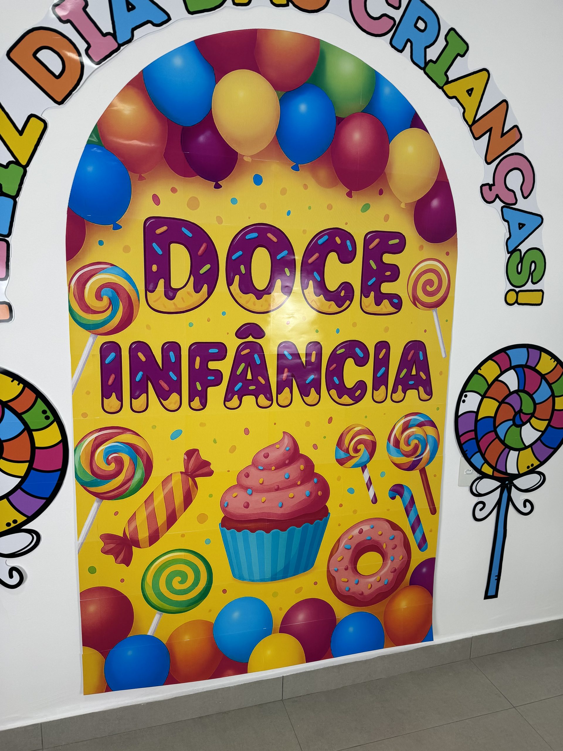 Painel Dia das Crianças Doce Infância 🍭 - Imagem 3