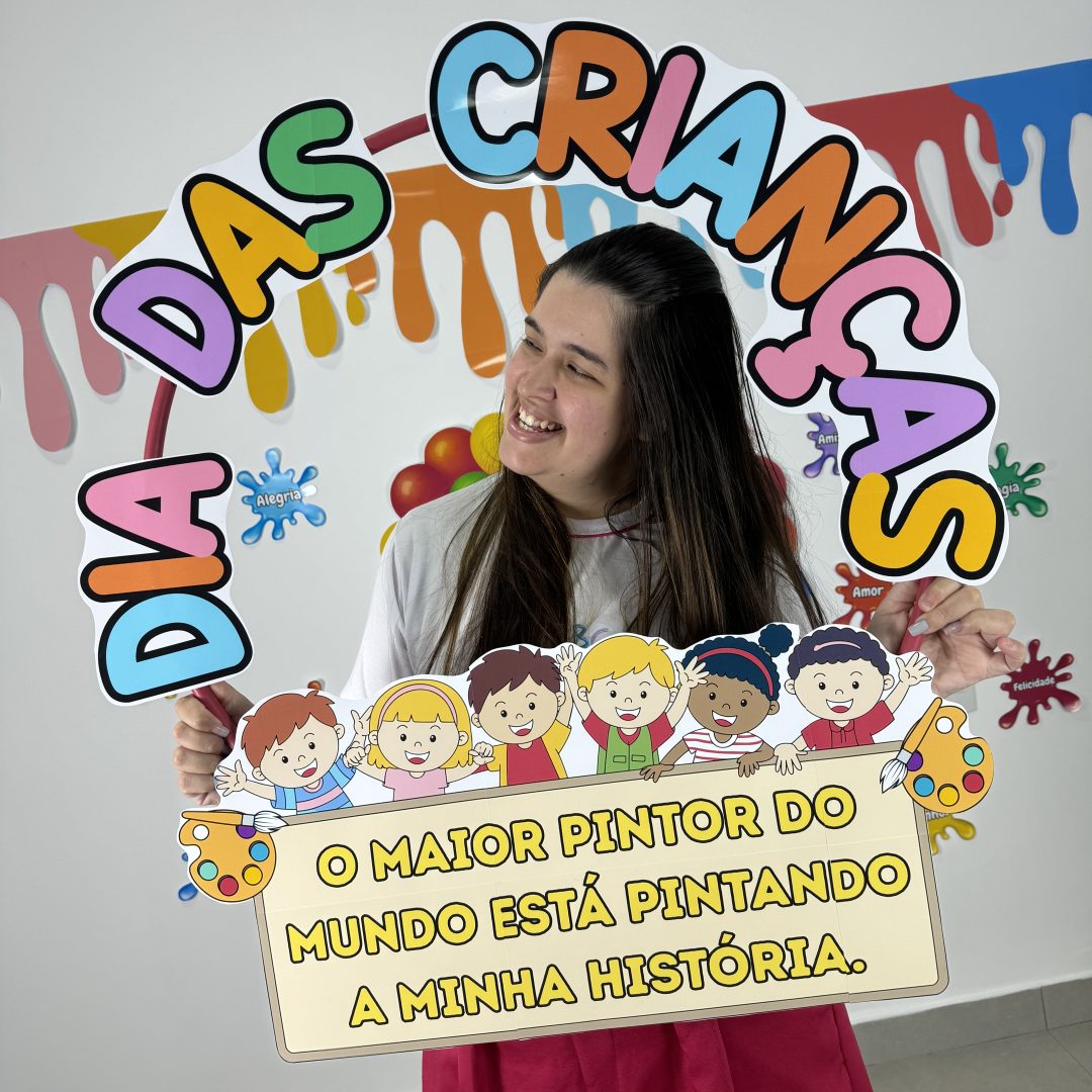 📸 Moldura para foto Dia das Crianças O Maior Pintor do Mundo🌎