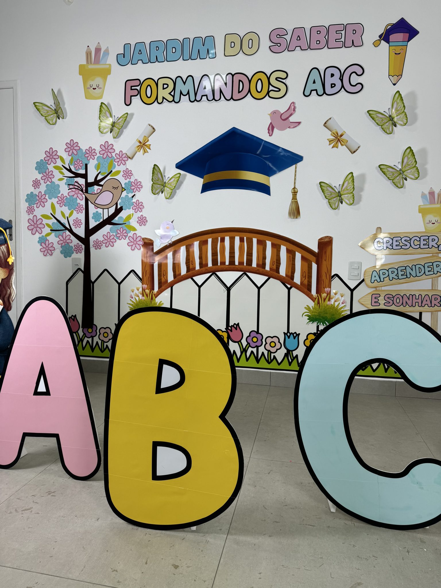 Painel cenário Jardim do Saber – Formandos ABC – Intervir cantinho do ...