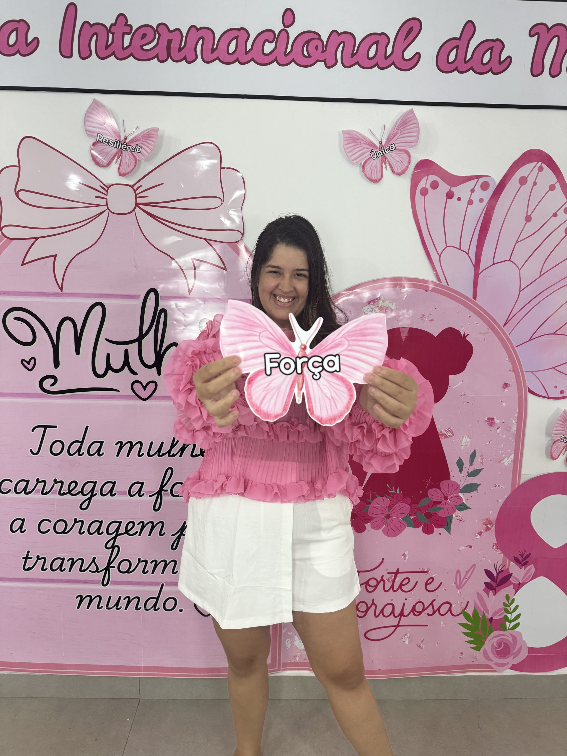 🎀 Painel Mulher Forte e Corajosa.