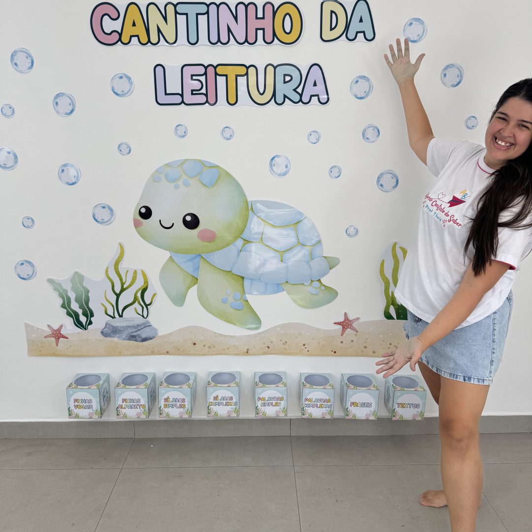 🌊Cantinho da leitura Fundo do Mar🐙