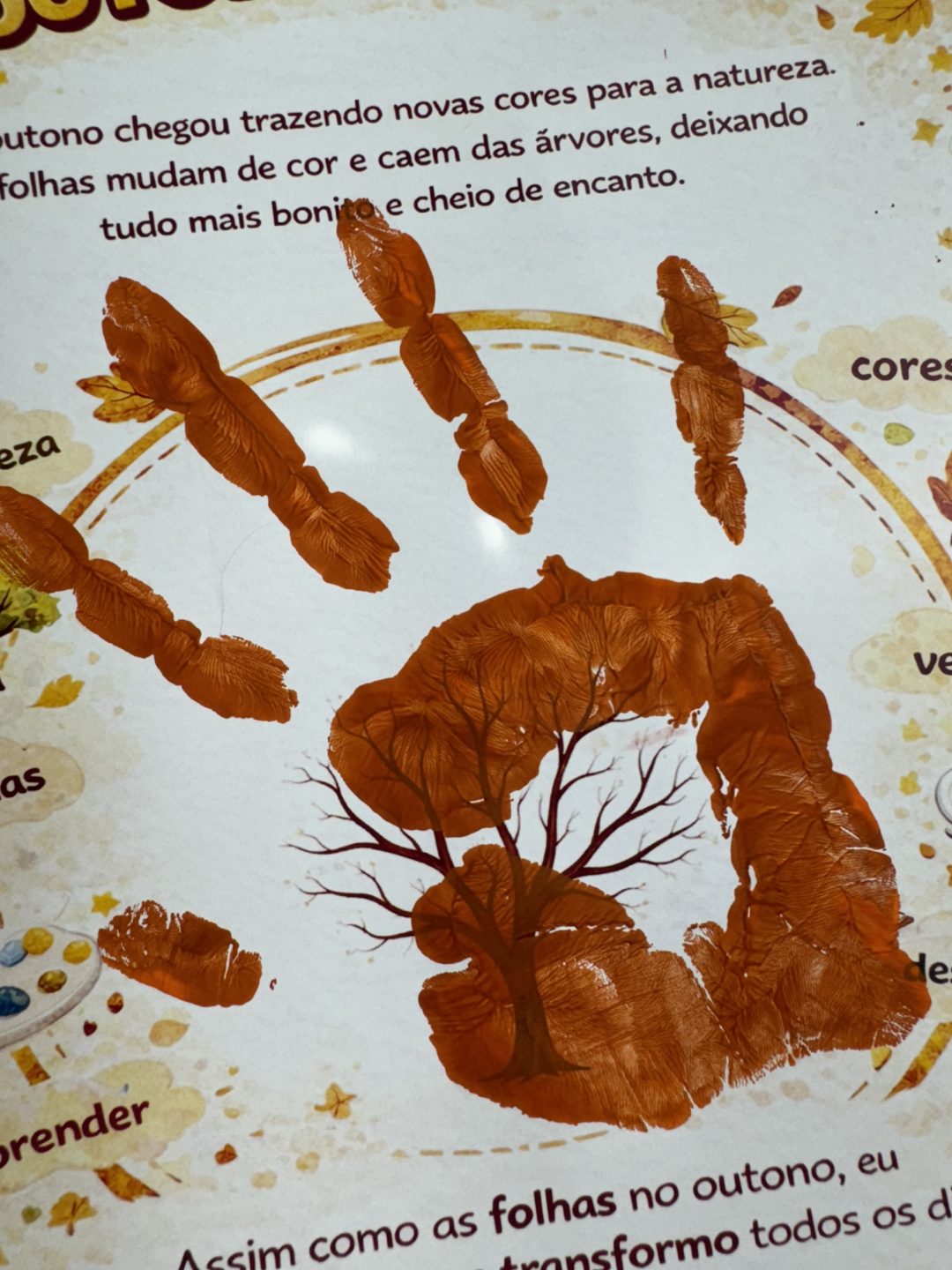 🍂🖐️ Atividade O Outono Chegou – Registro com as mãos – Intervir ...