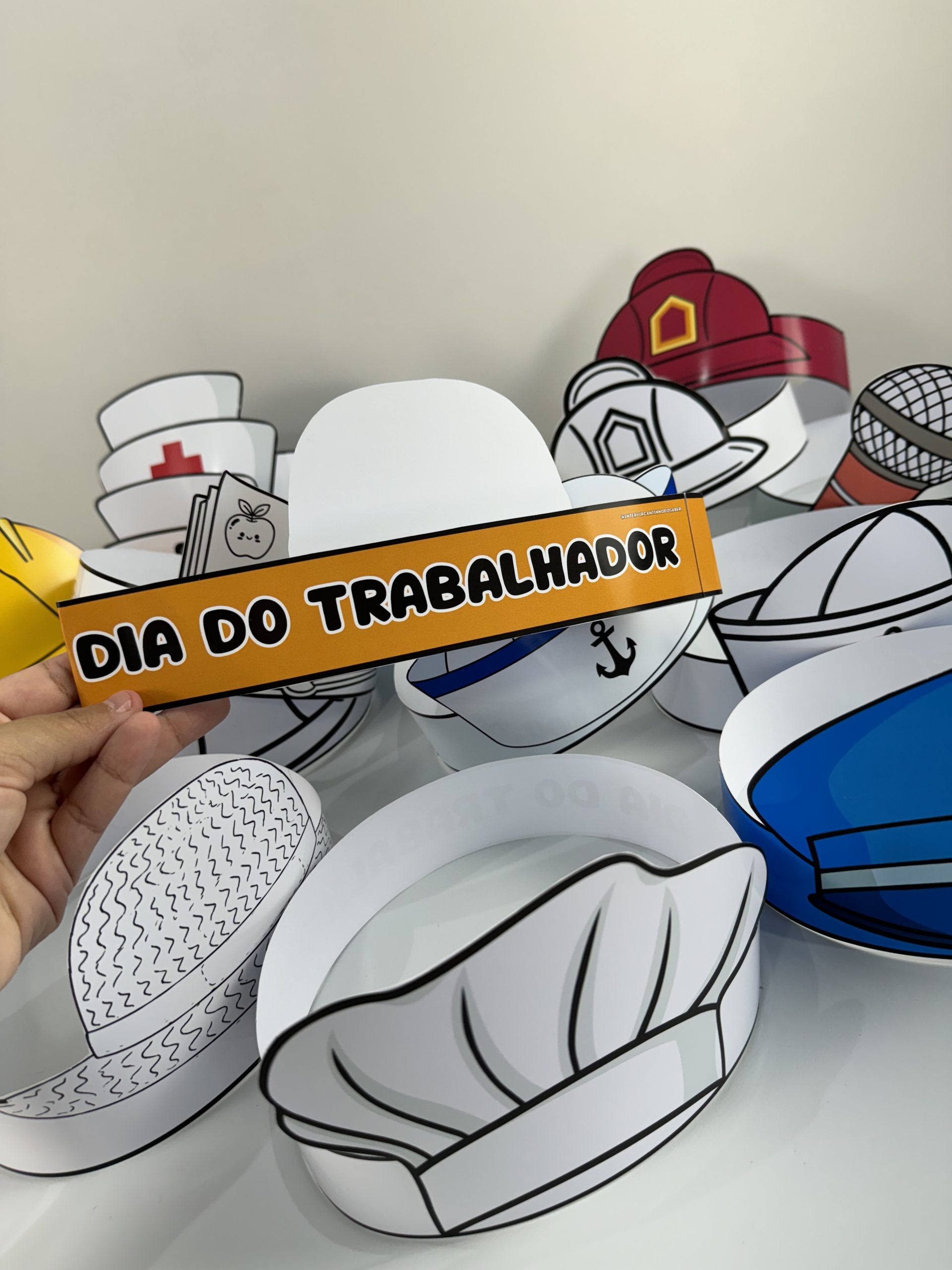 👮🏻👩‍🚒 Kit Coroas Profissões — Dia do Trabalhador