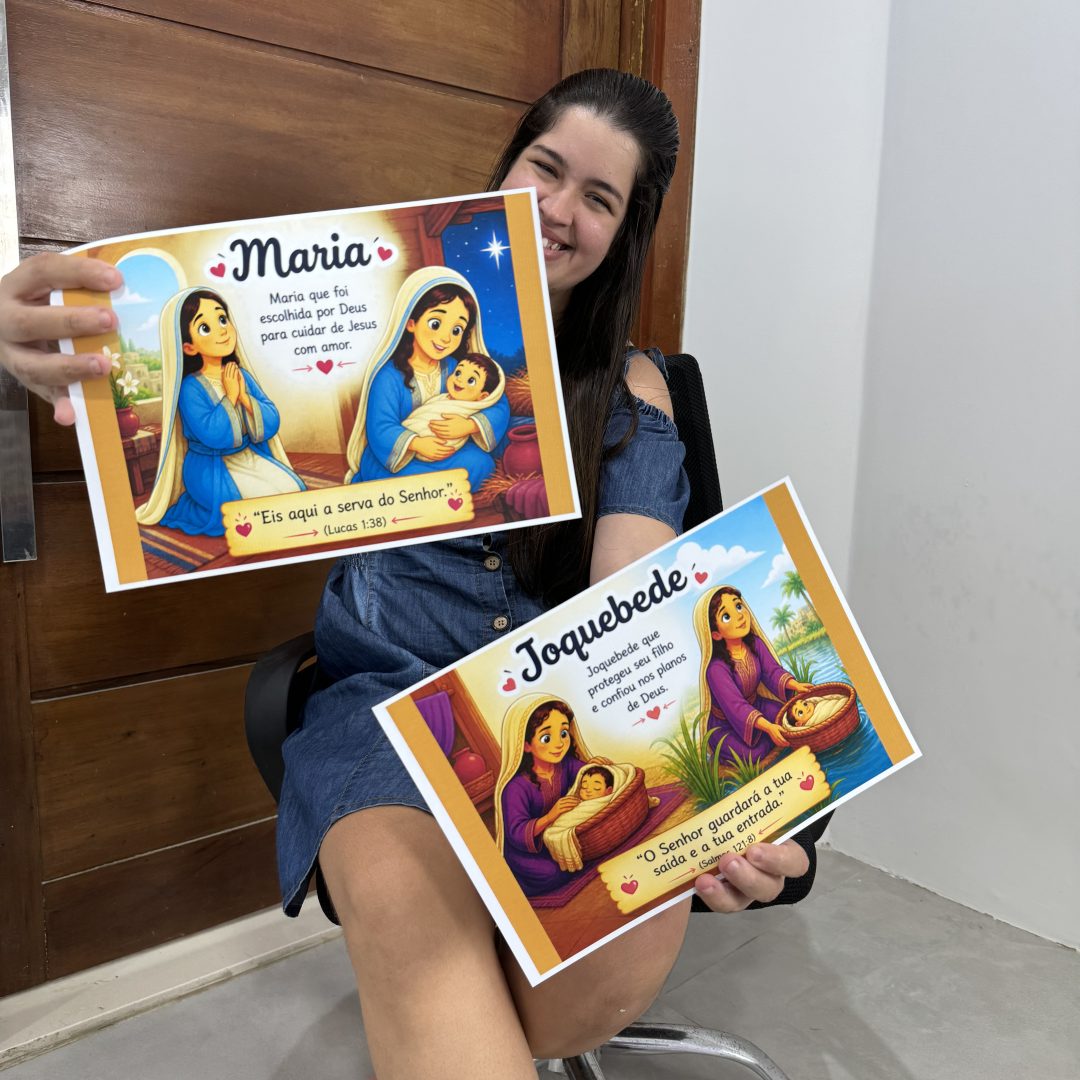 🙏🏻 Kit Fichas Mães da Bíblia💕