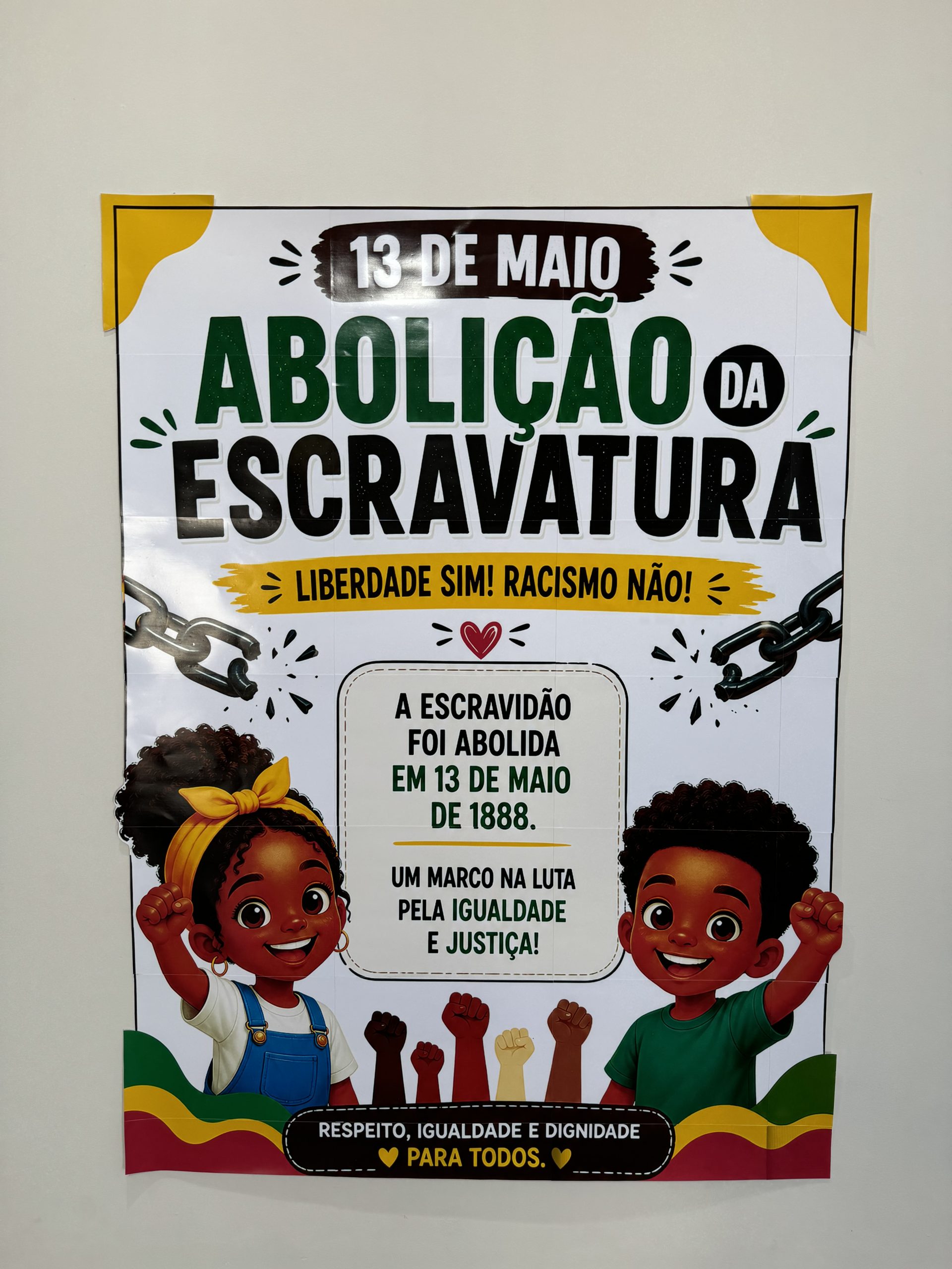 ✊🏾 Cartaz “Abolição da Escravatura — Liberdade Sim!” - Imagem 2