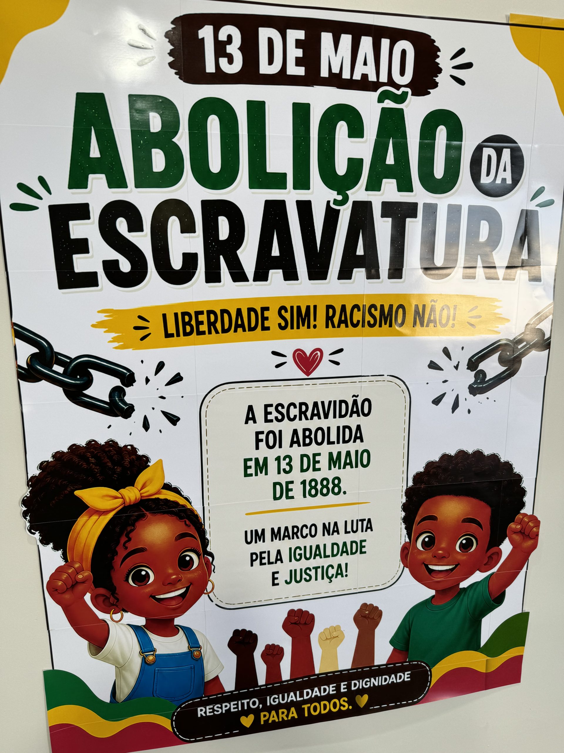 ✊🏾 Cartaz “Abolição da Escravatura — Liberdade Sim!” - Imagem 3