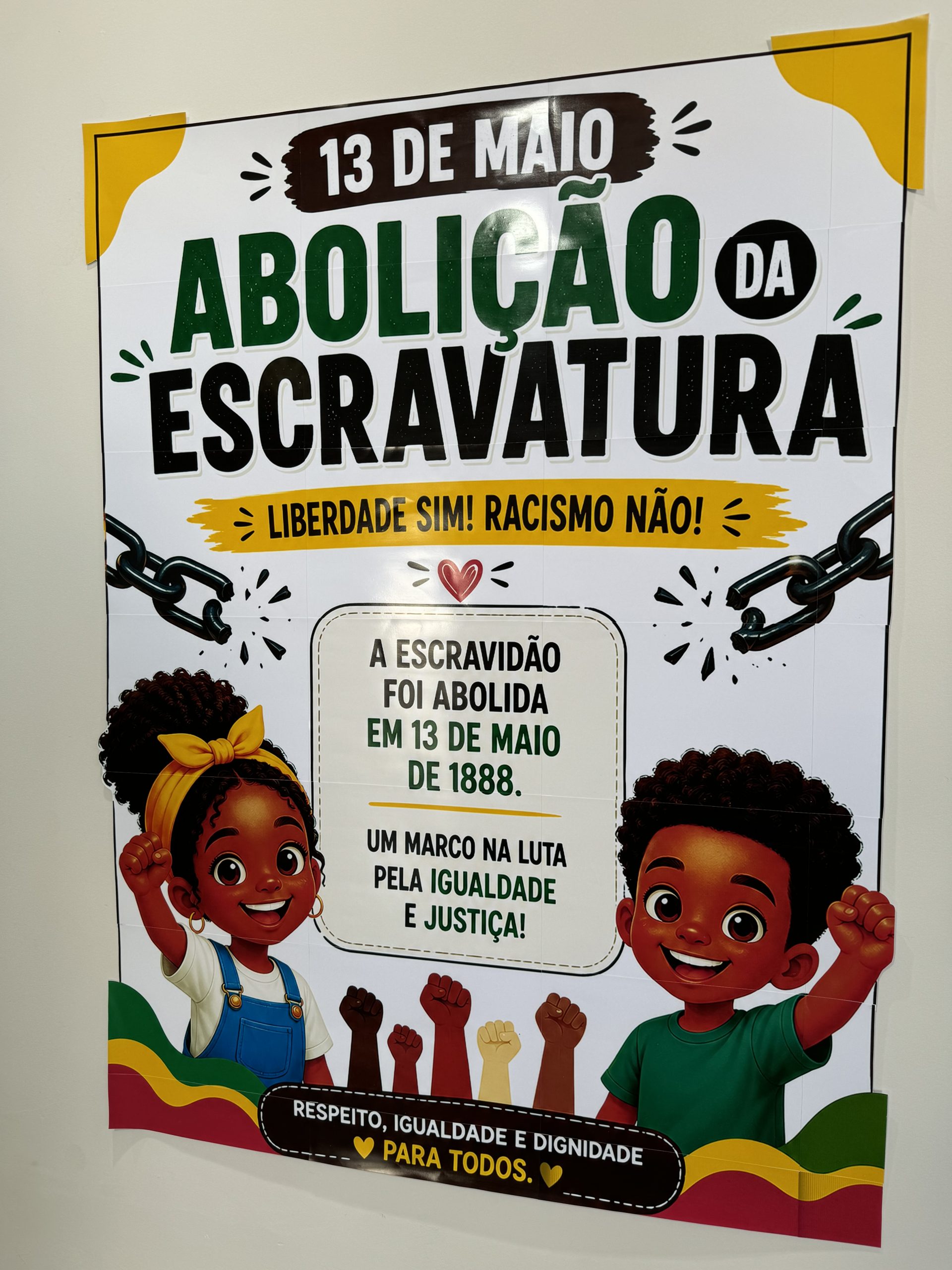 ✊🏾 Cartaz “Abolição da Escravatura — Liberdade Sim!” - Imagem 5