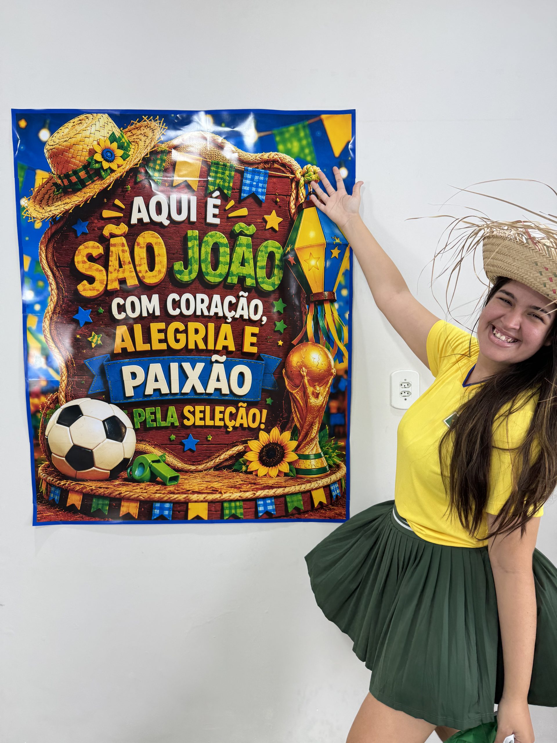 🇧🇷🌽✨ CARTAZ SÃO JOÃO DA SELEÇÃO ⚽🔥