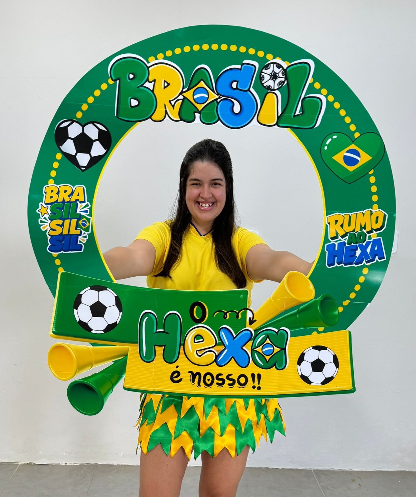 🇧🇷📸✨ MOLDURA PARA FOTO – O HEXA É NOSSO! ⚽💚💛