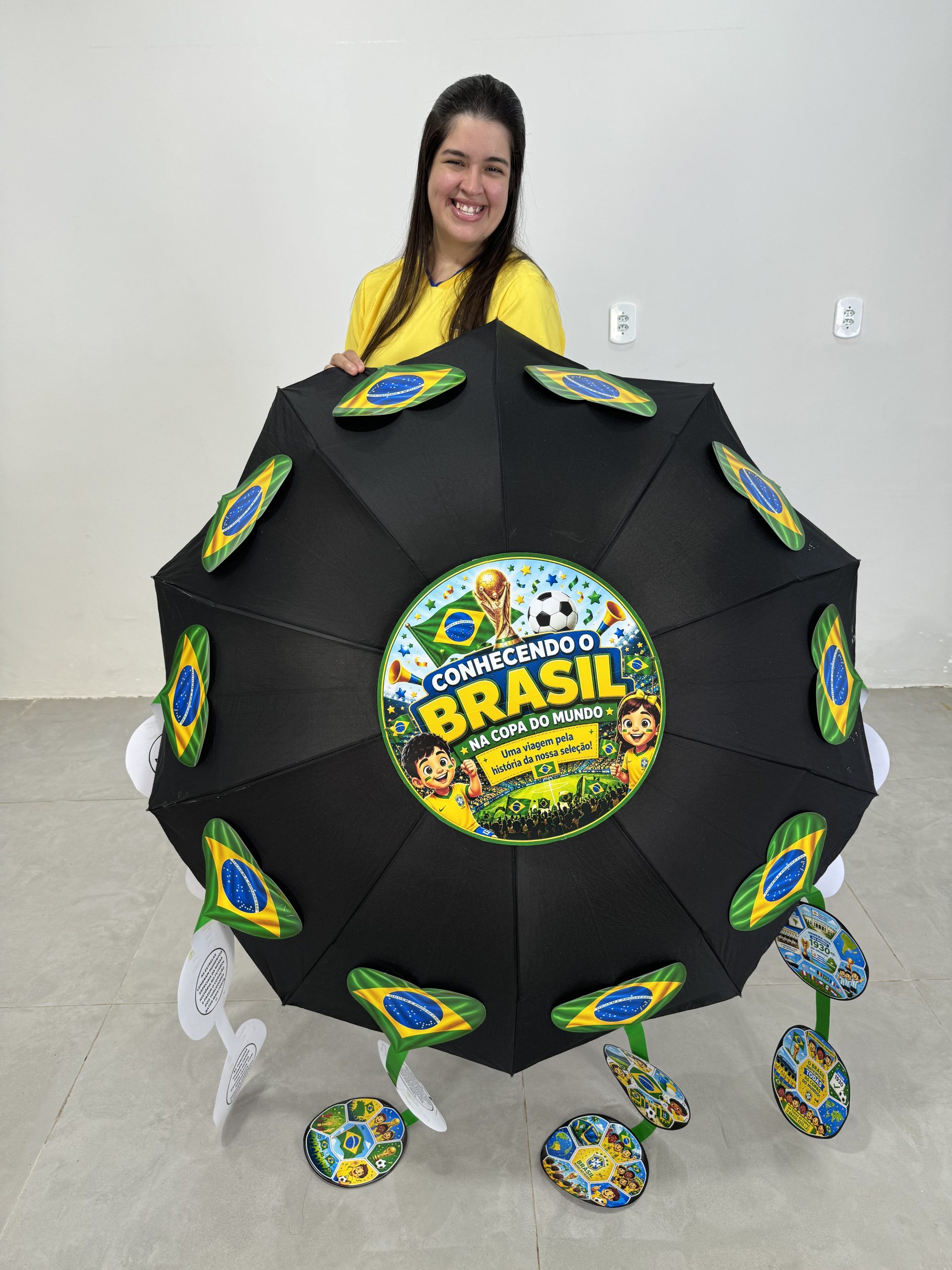 🇧🇷☂️✨ GUARDA-CHUVA DE HISTÓRIA – UMA VIAGEM PELA HISTÓRIA DA NOSSA SELEÇÃO ⚽💚💛 - Imagem 2