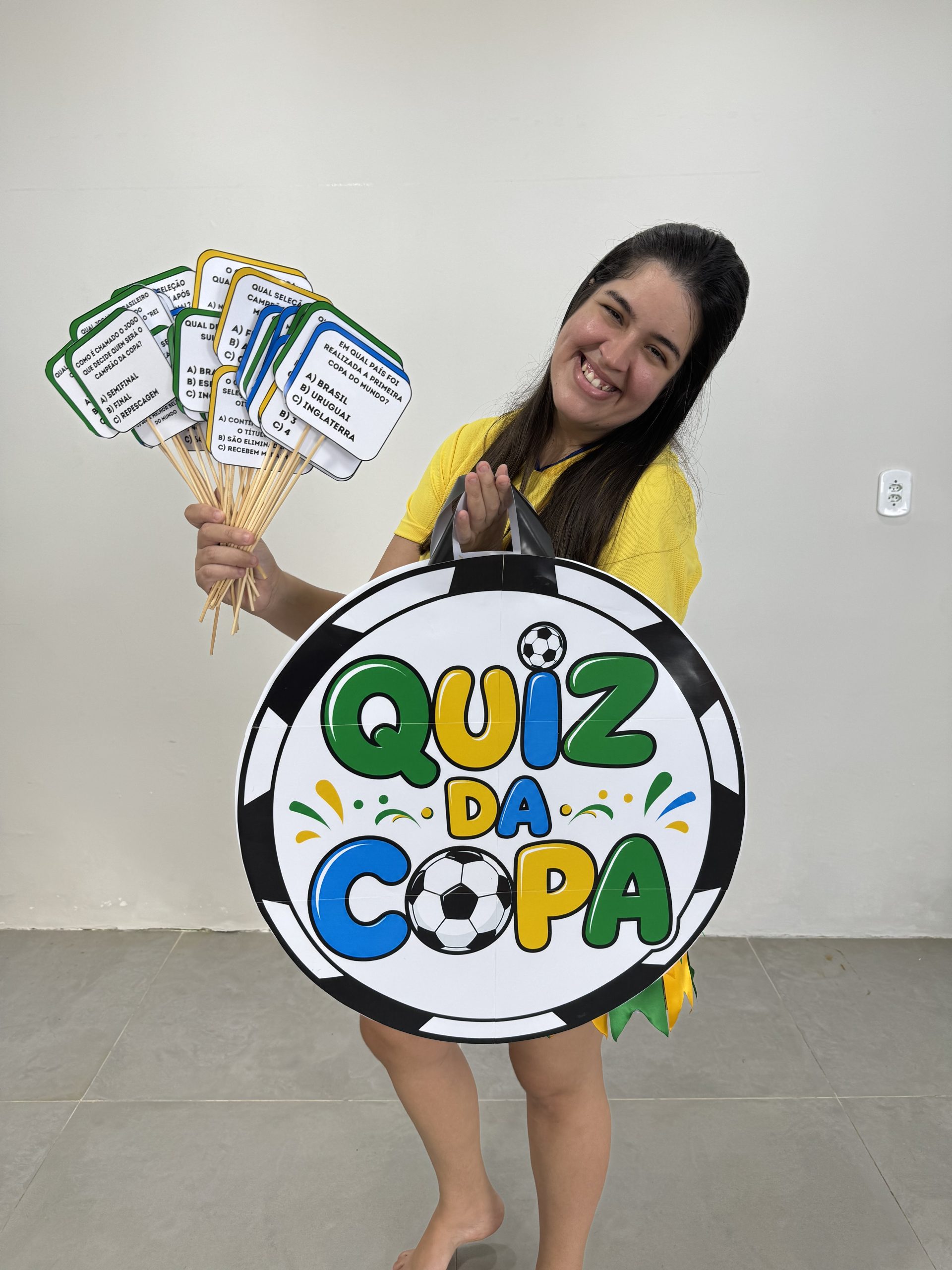 ⚽🇧🇷✨ SACOLA INTERATIVA QUIZ DA COPA 💚💛