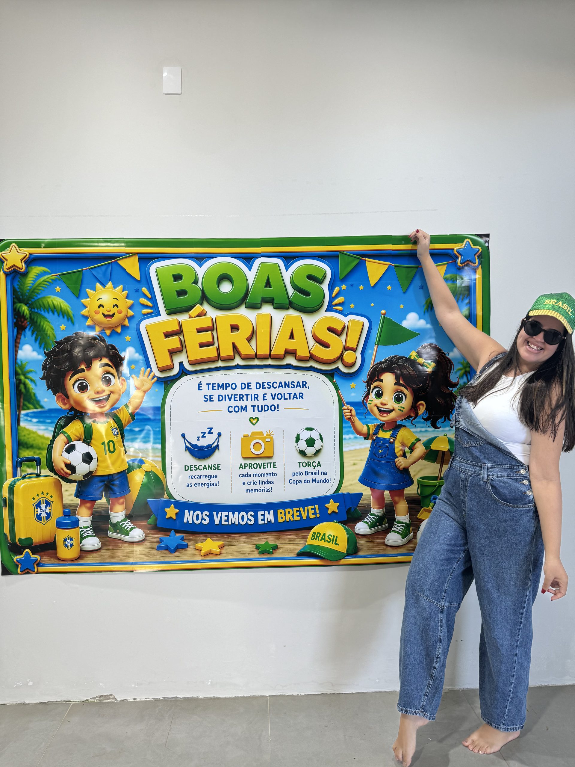 🇧🇷☀️✨ CARTAZ BOAS FÉRIAS – COPA DO MUNDO ✨☀️🇧🇷
