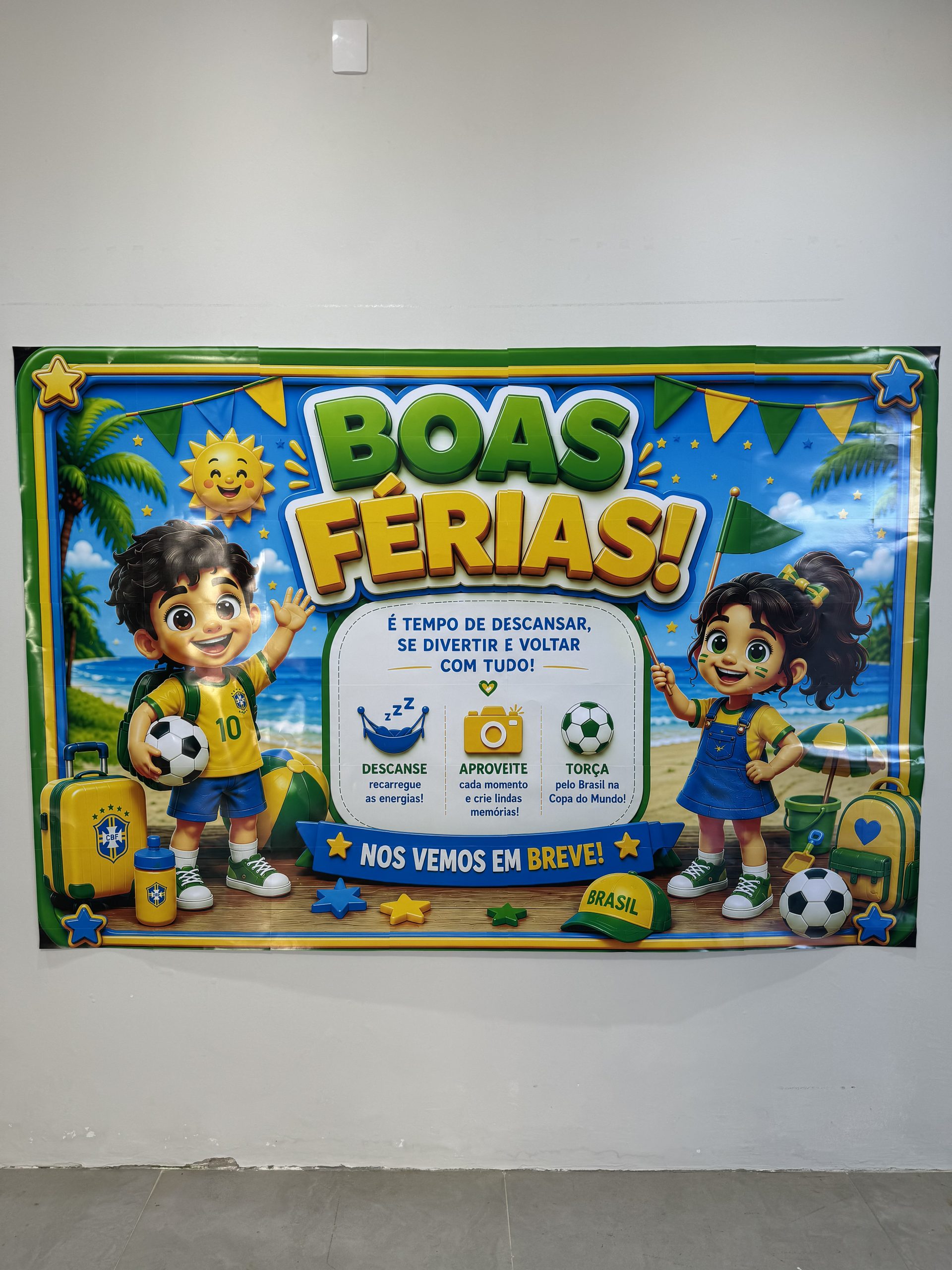 🇧🇷☀️✨ CARTAZ BOAS FÉRIAS – COPA DO MUNDO ✨☀️🇧🇷 - Imagem 6
