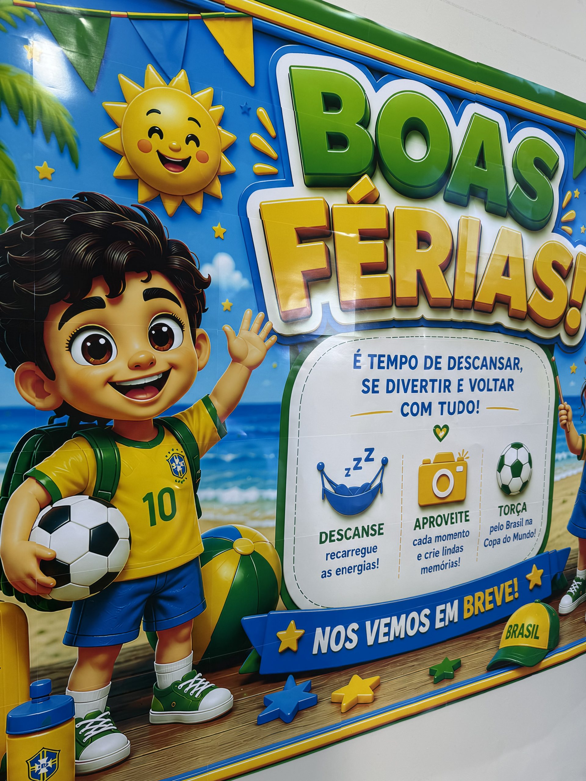 🇧🇷☀️✨ CARTAZ BOAS FÉRIAS – COPA DO MUNDO ✨☀️🇧🇷 - Imagem 4