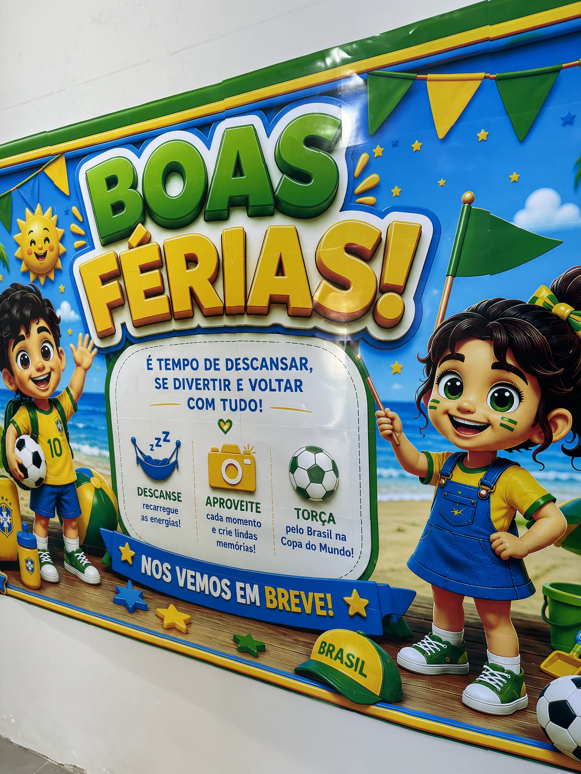🇧🇷☀️✨ CARTAZ BOAS FÉRIAS – COPA DO MUNDO ✨☀️🇧🇷 - Imagem 7