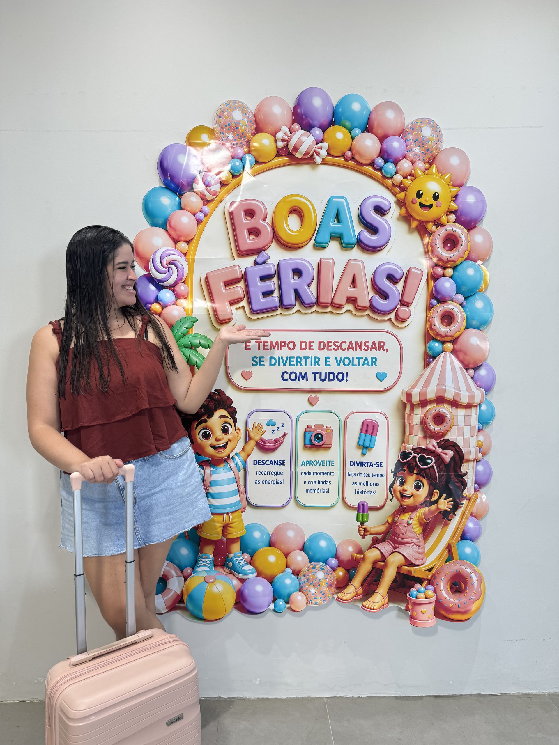 ☀️🎒✨ PAINEL DOCE FÉRIAS ✨🎒☀️