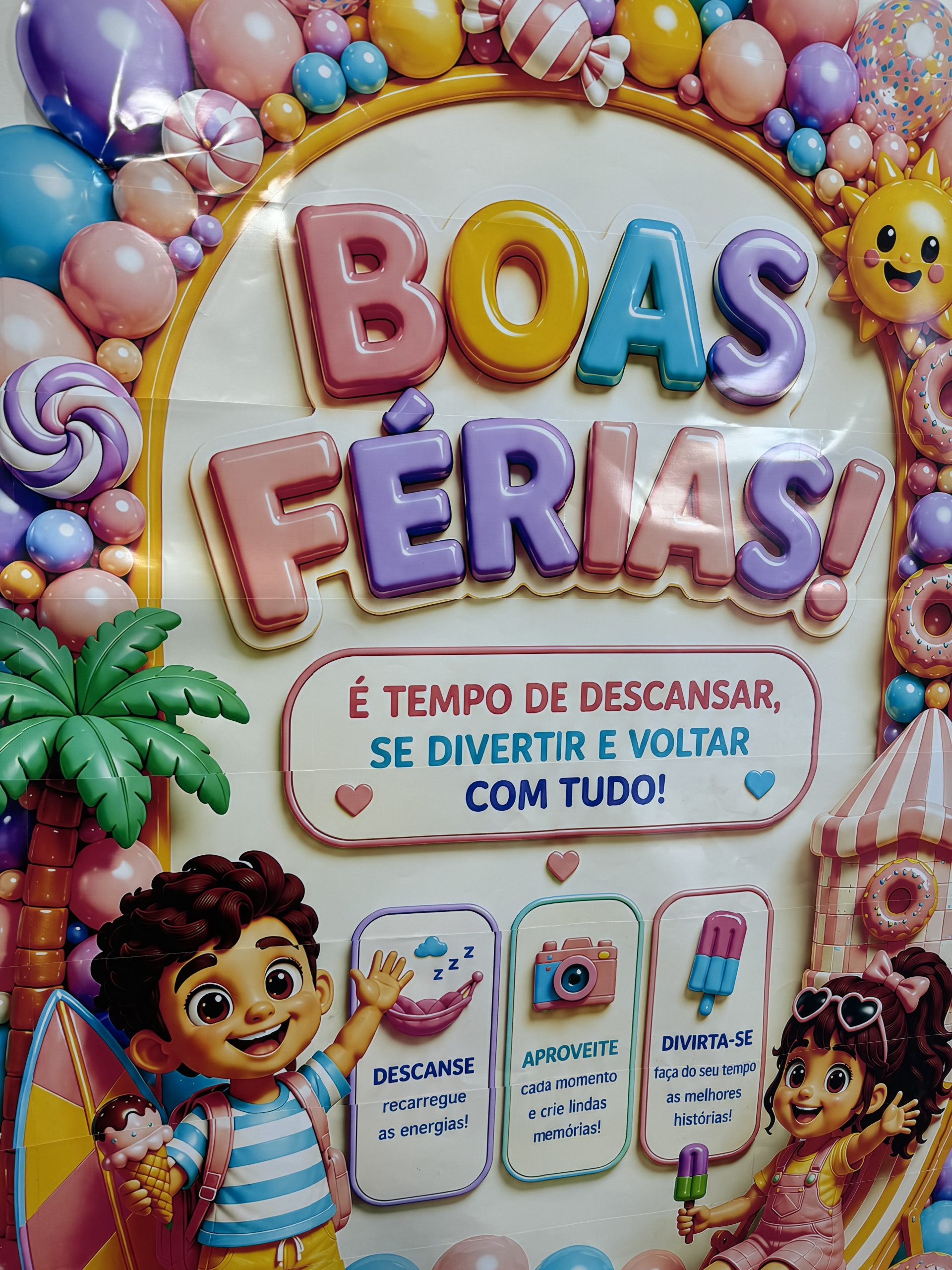 ☀️🎒✨ PAINEL DOCE FÉRIAS ✨🎒☀️ - Imagem 4