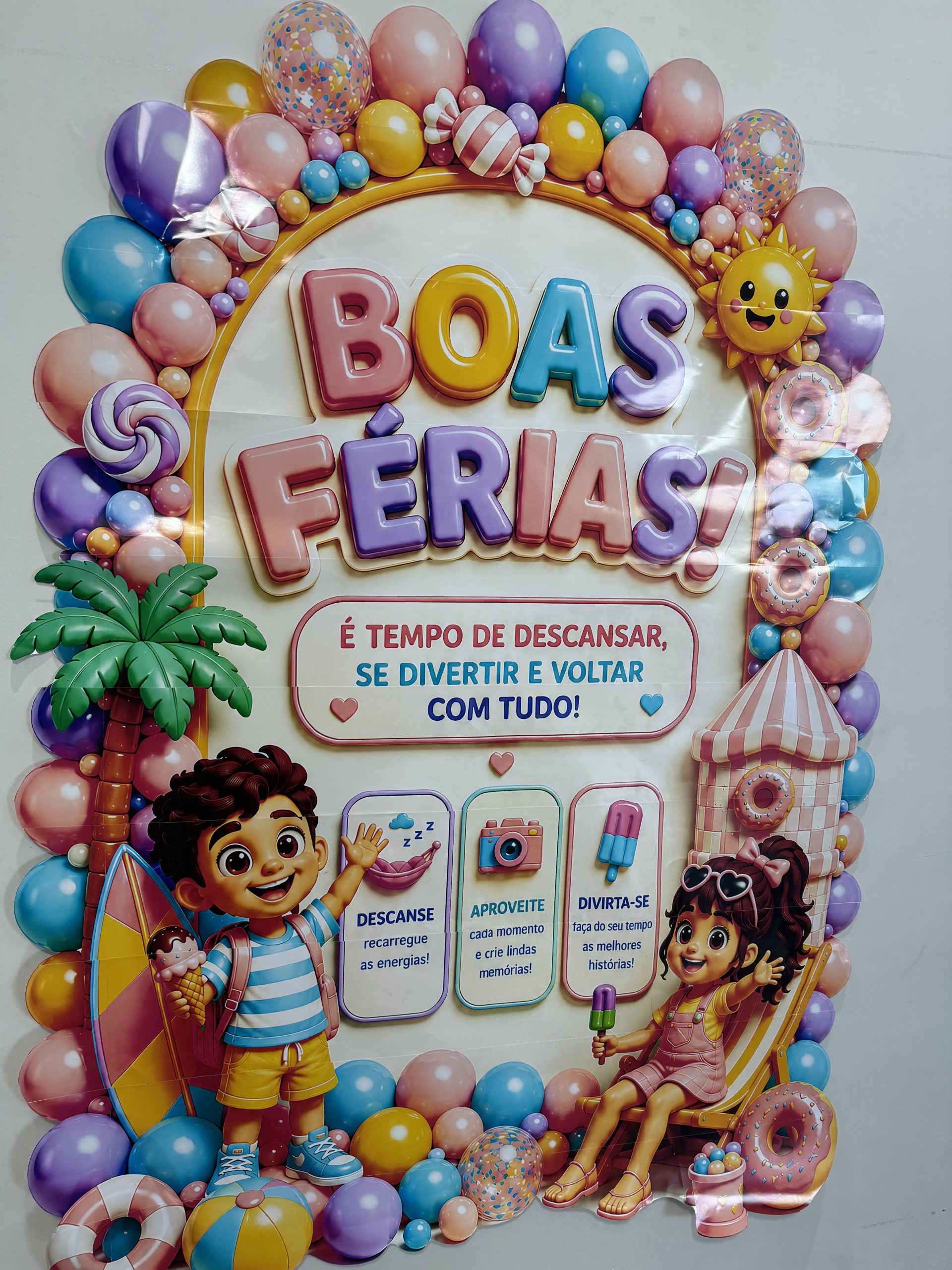 ☀️🎒✨ PAINEL DOCE FÉRIAS ✨🎒☀️ - Imagem 7