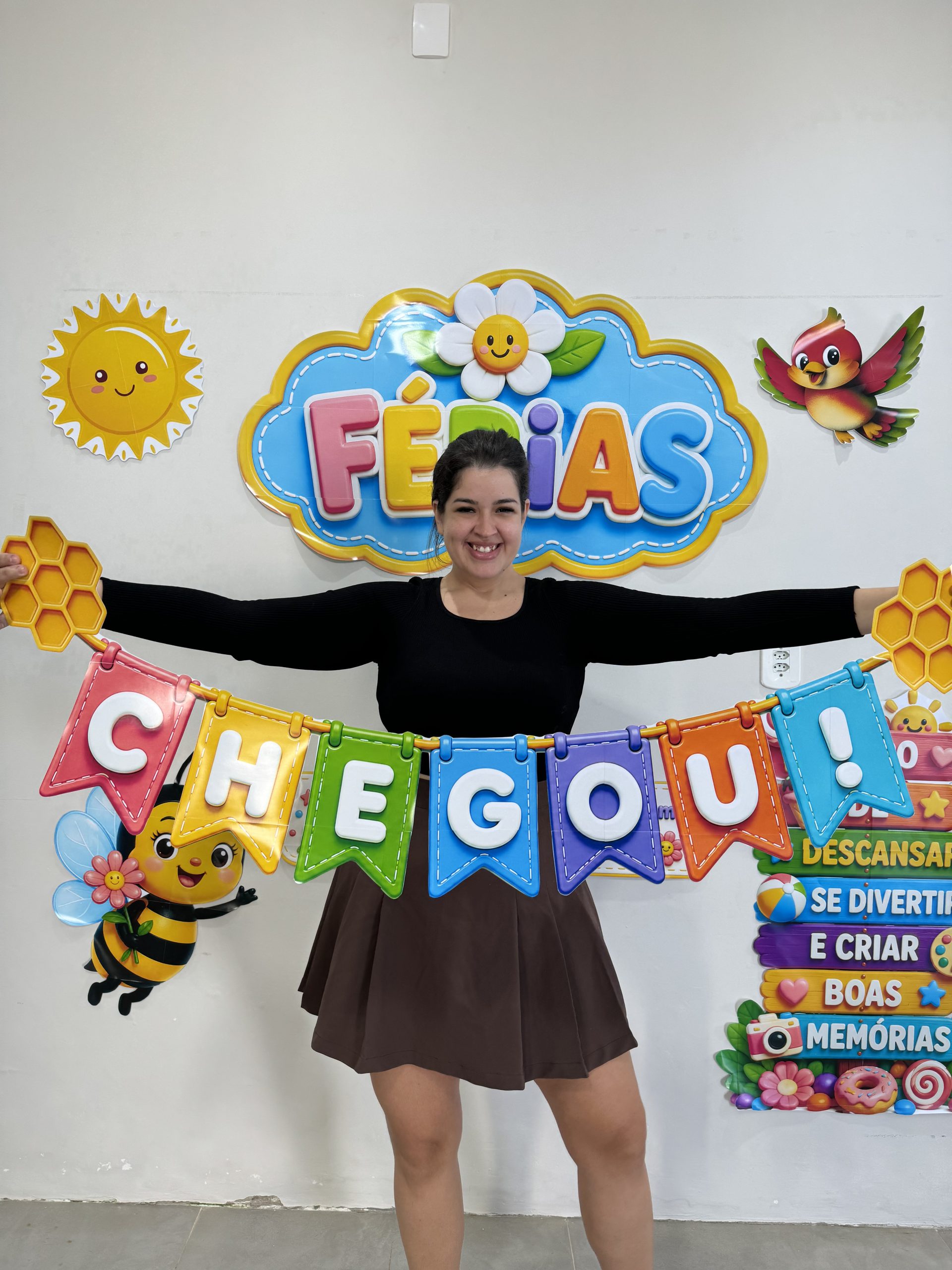 ☀️🐝🌼 PAINEL FÉRIAS COM LEVEZA E ALEGRIA 🌼🐝☀️