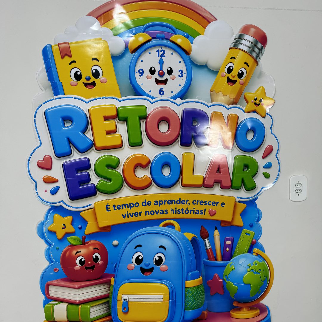 ✨📚🌈 CARTAZ RETORNO ESCOLAR 🌈📚✨