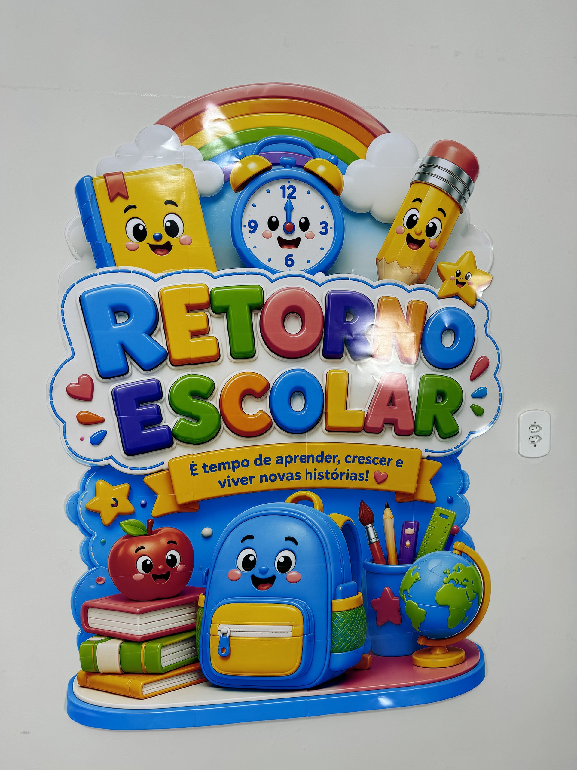 ✨📚🌈 CARTAZ RETORNO ESCOLAR 🌈📚✨