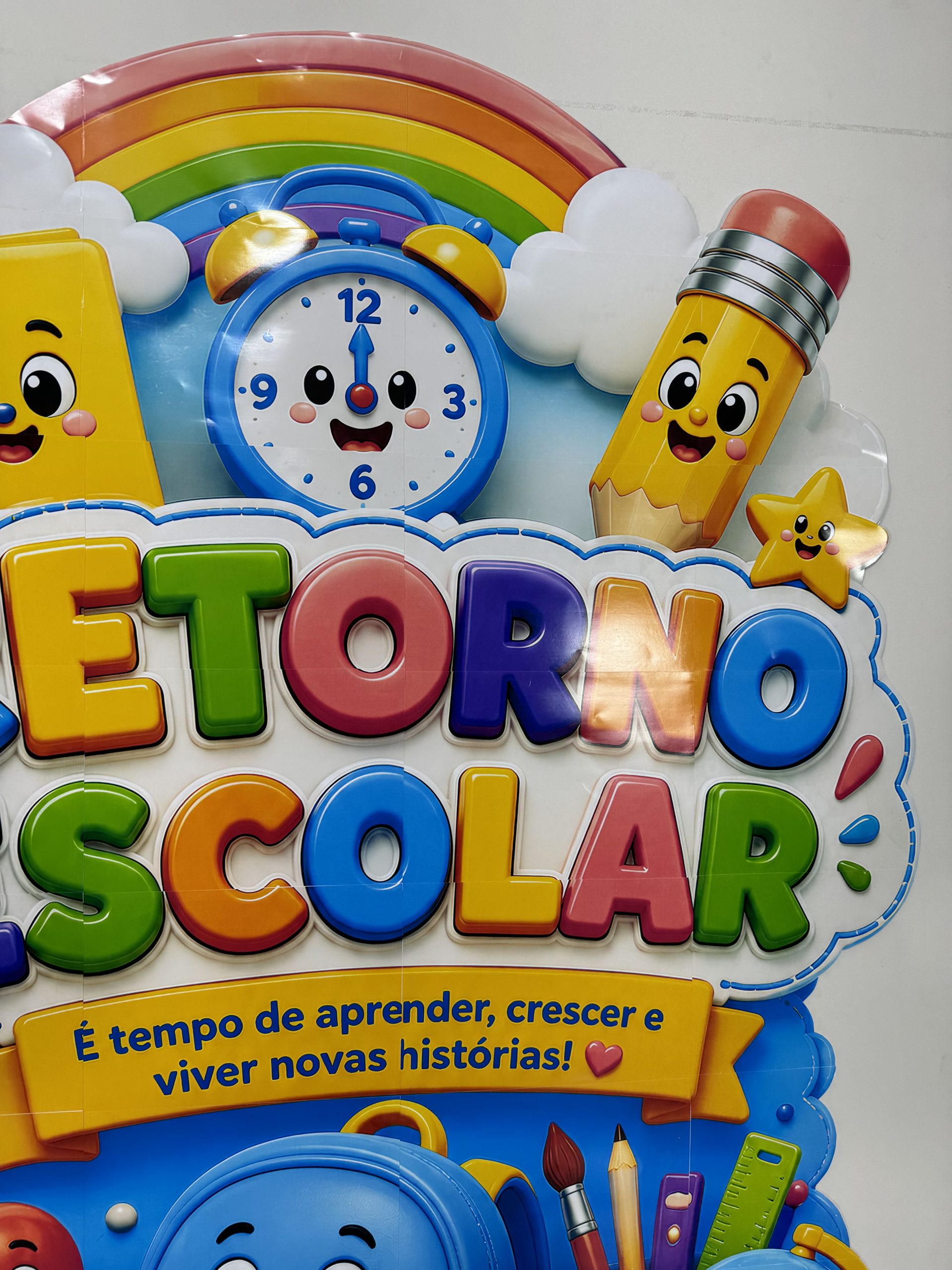 ✨📚🌈 CARTAZ RETORNO ESCOLAR 🌈📚✨ - Imagem 4