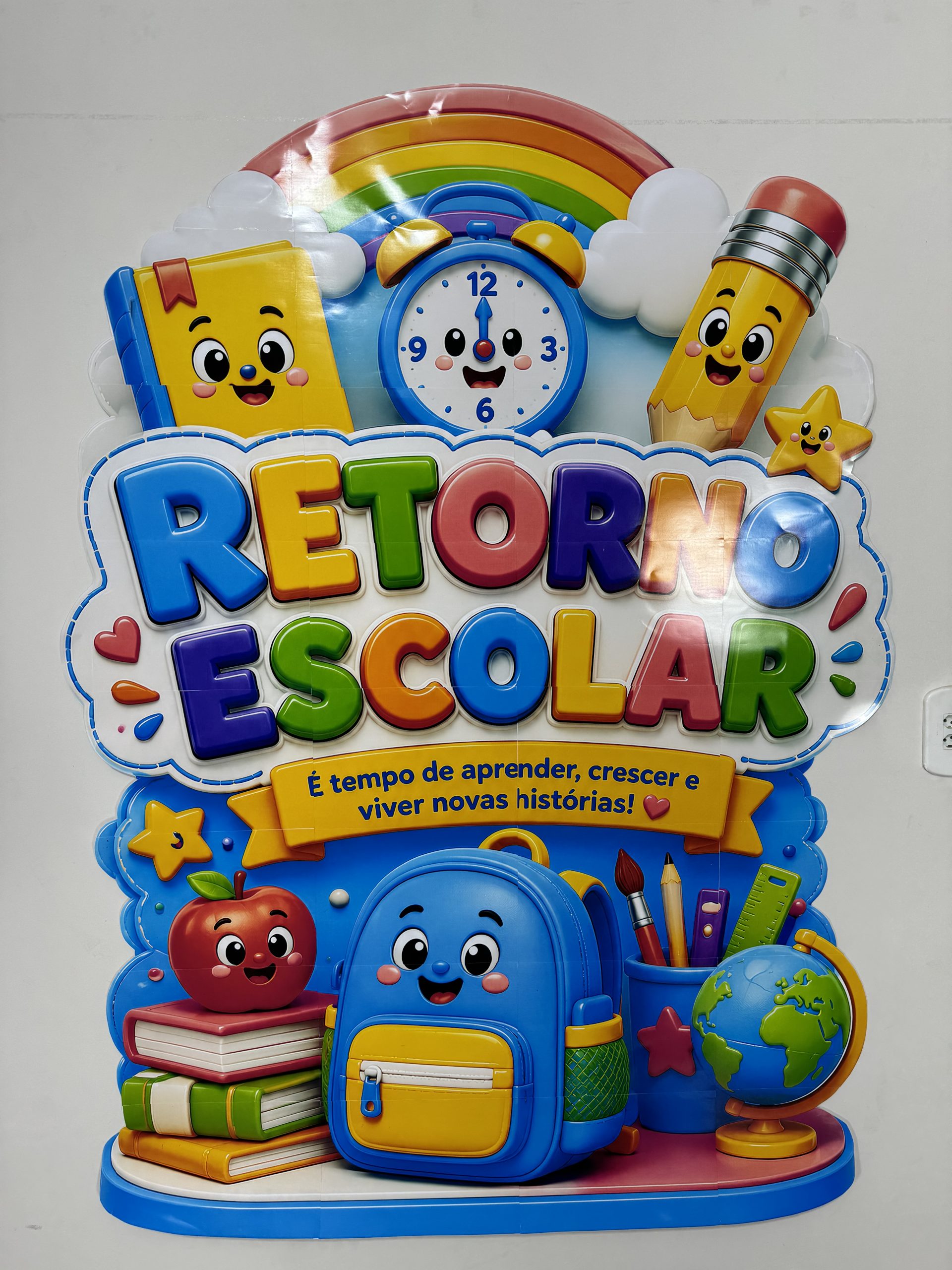 ✨📚🌈 CARTAZ RETORNO ESCOLAR 🌈📚✨ - Imagem 3