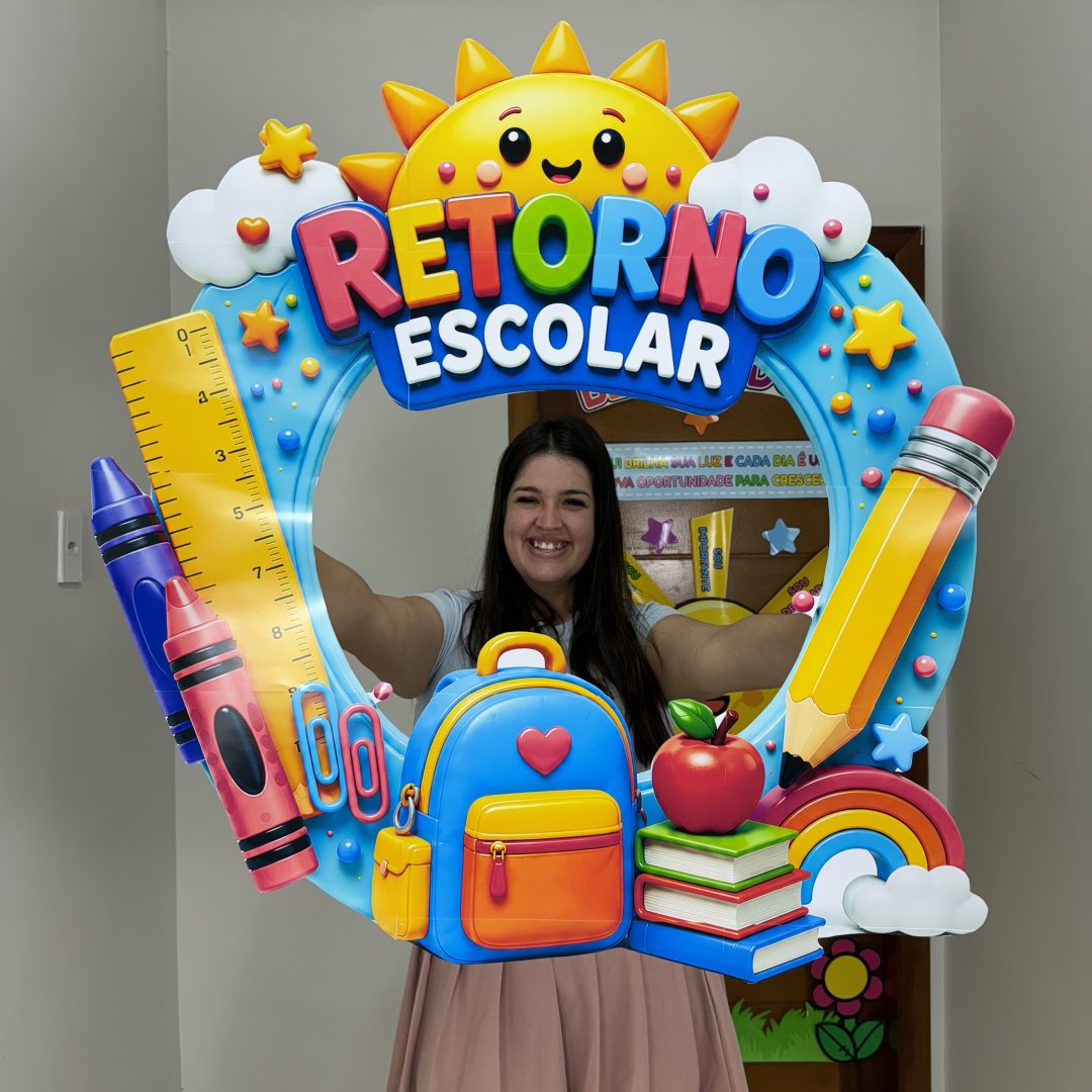 📸✨ MOLDURA PARA FOTO – RETORNO ESCOLAR ✨📸