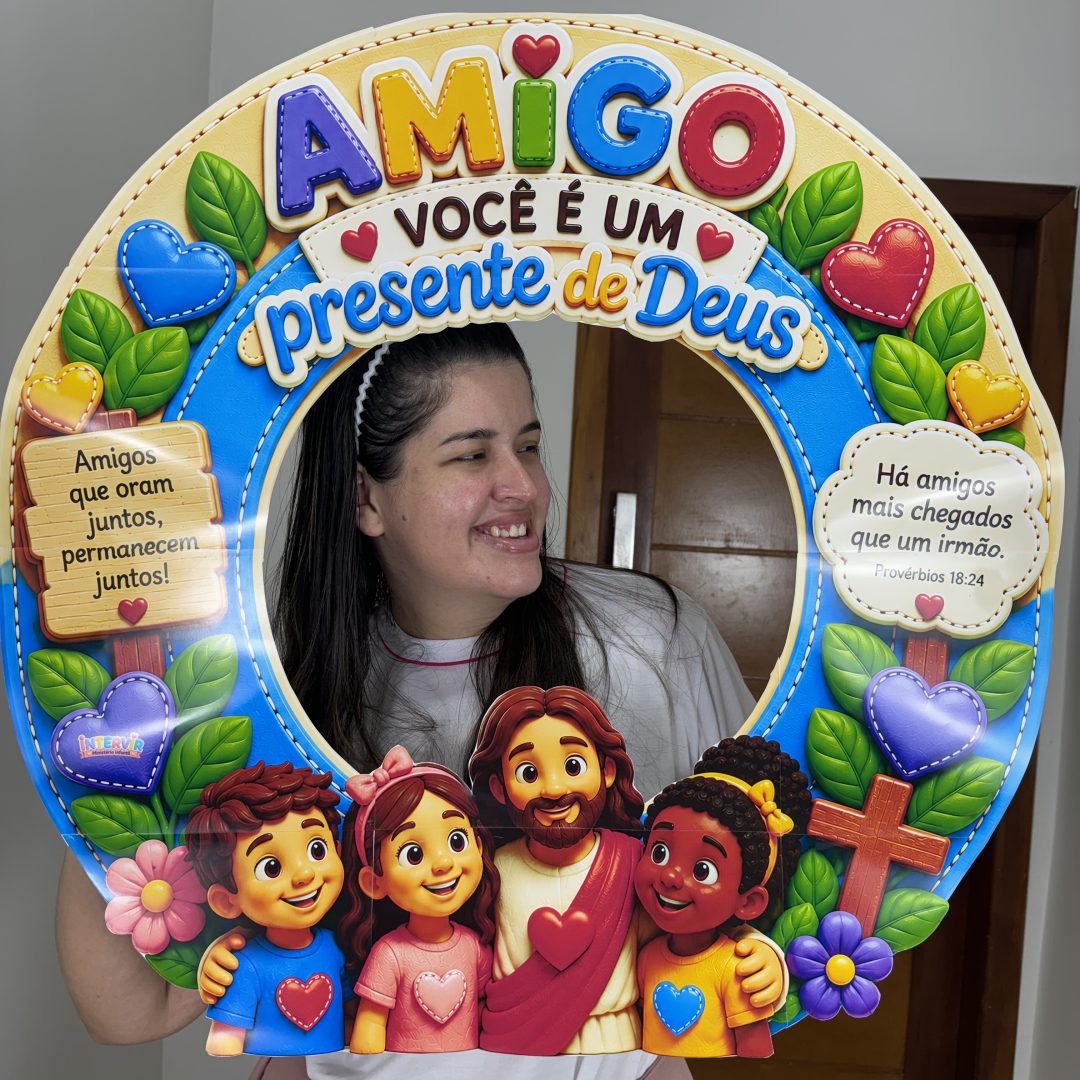 ✨📸 Moldura para Fotos – Amigo Presente de Deus 💛