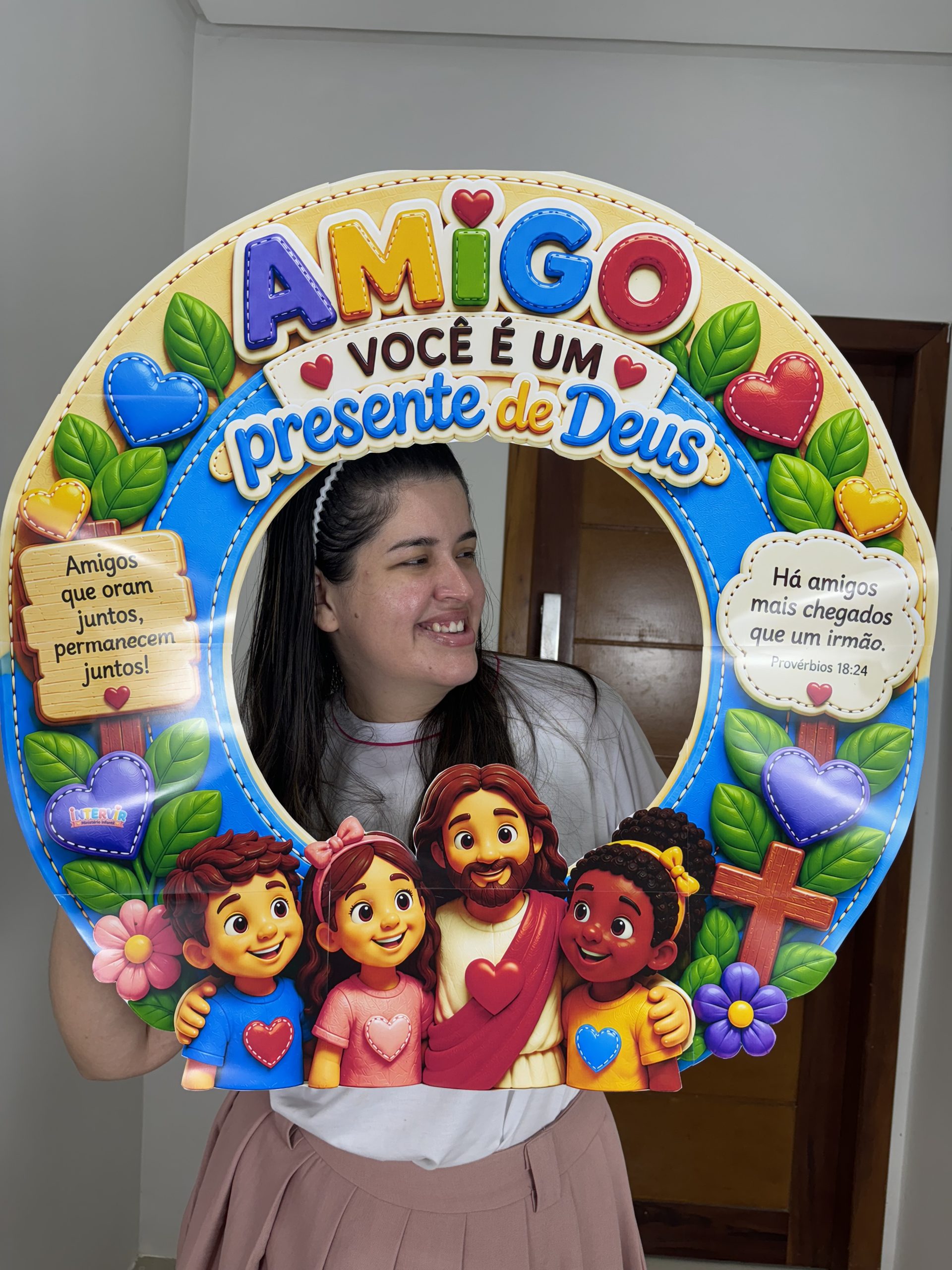 ✨📸 Moldura para Fotos – Amigo Presente de Deus 💛