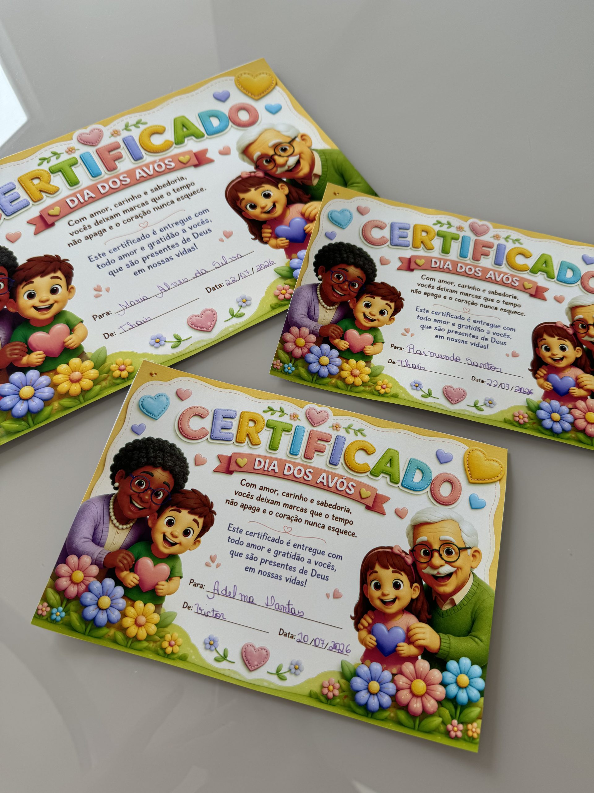 🏅 Certificado Dia dos Avós 💕 - Imagem 3