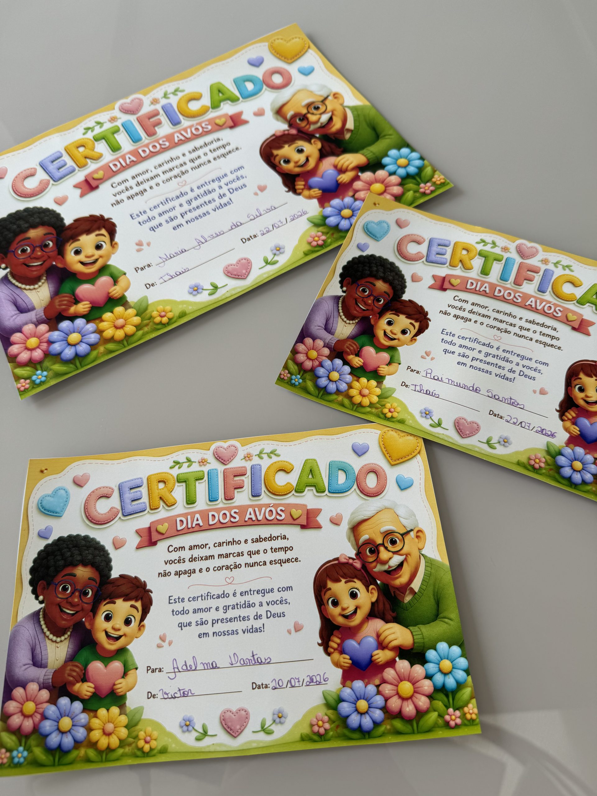 🏅 Certificado Dia dos Avós 💕 - Imagem 5
