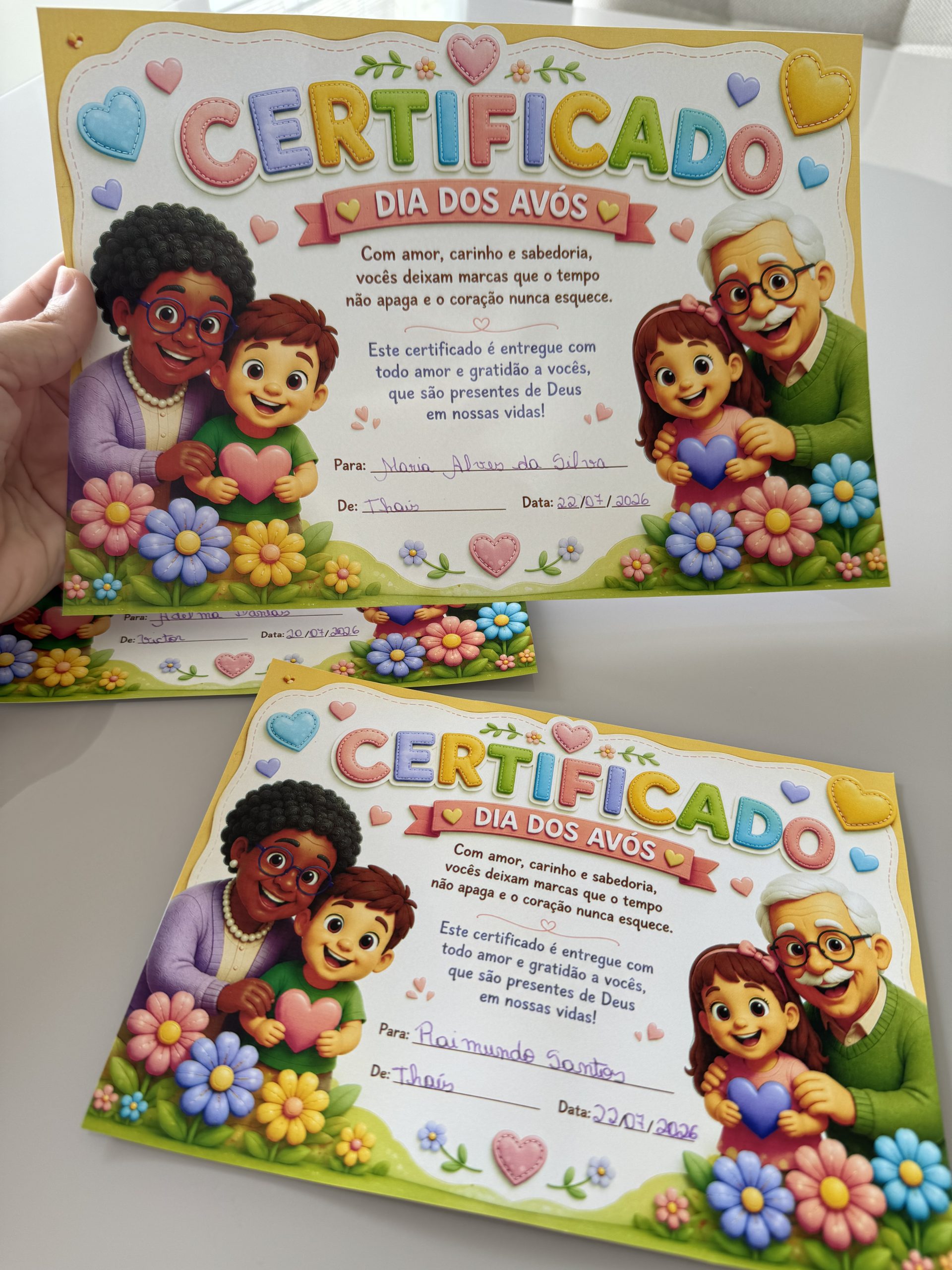 🏅 Certificado Dia dos Avós 💕 - Imagem 4