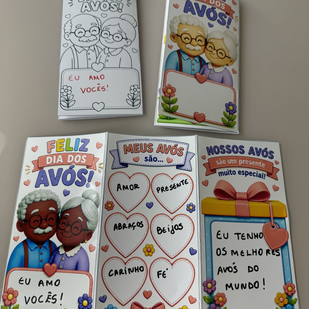 ✨ Cartão Interativo Dia dos Avós 💕